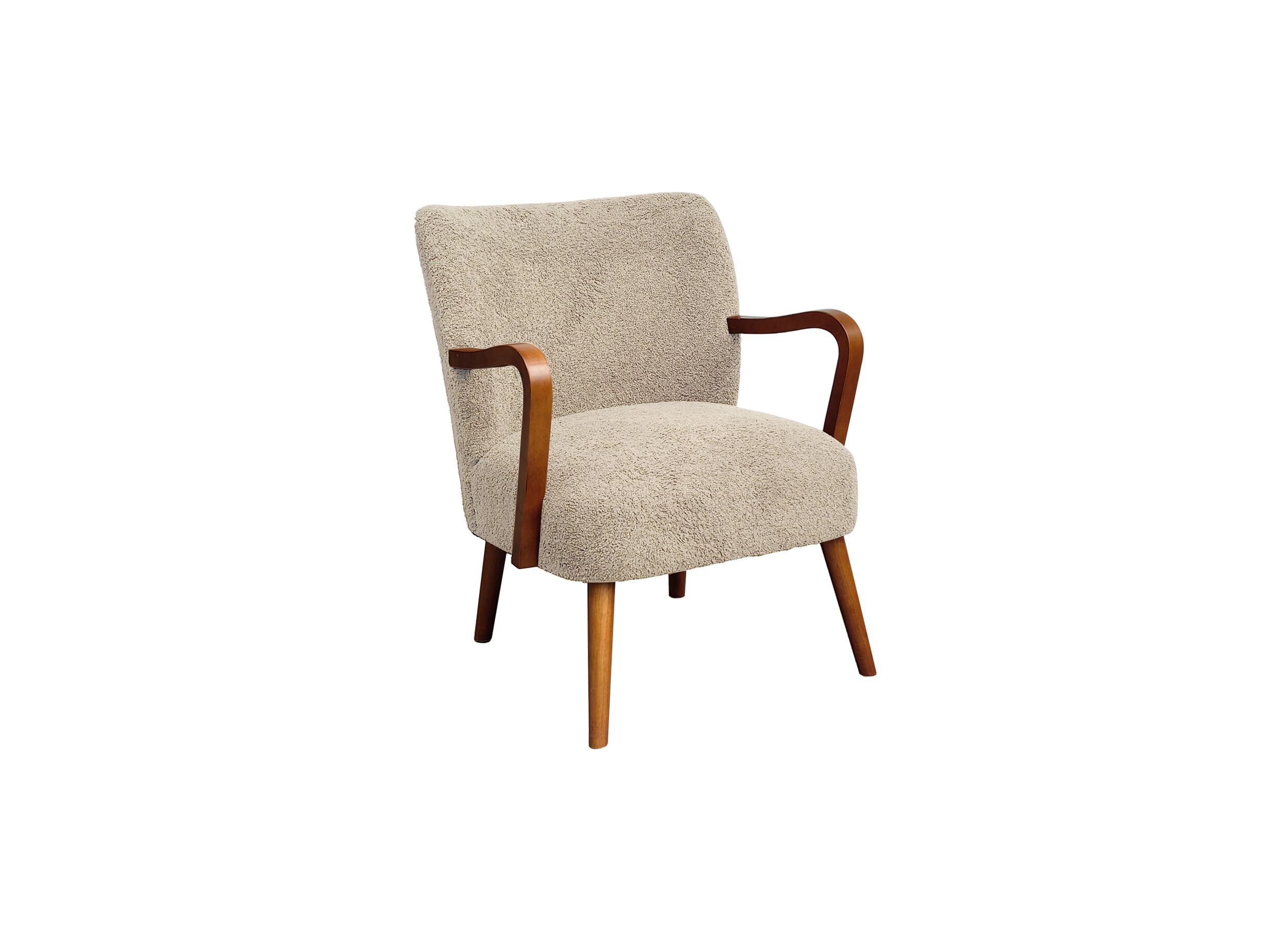 Fauteuil Klimt tissu écru - Fauteuil Klimt 62x70x78cm - tissu - écru