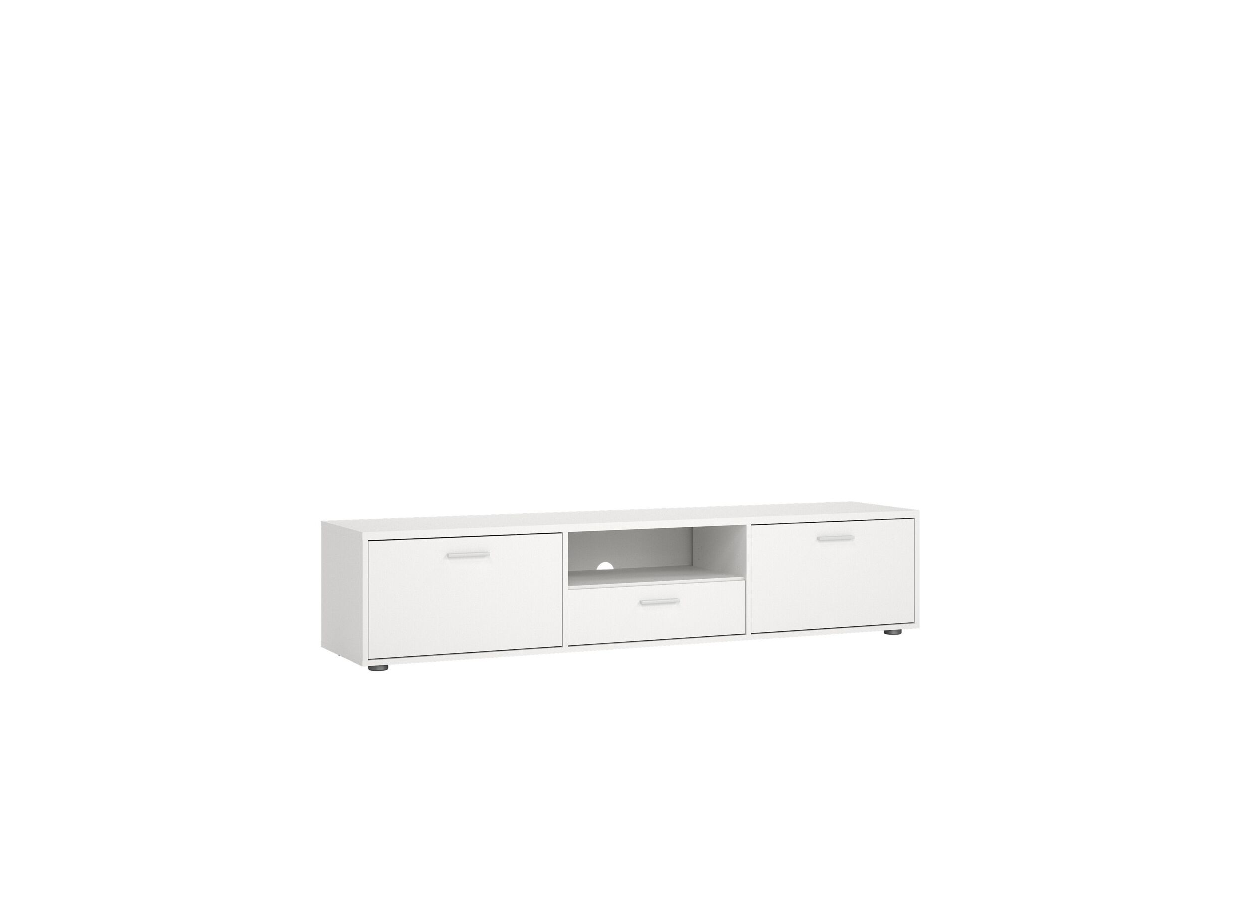 Meuble TV Media blanc 177cm - Meuble TV Media blanc 177cm