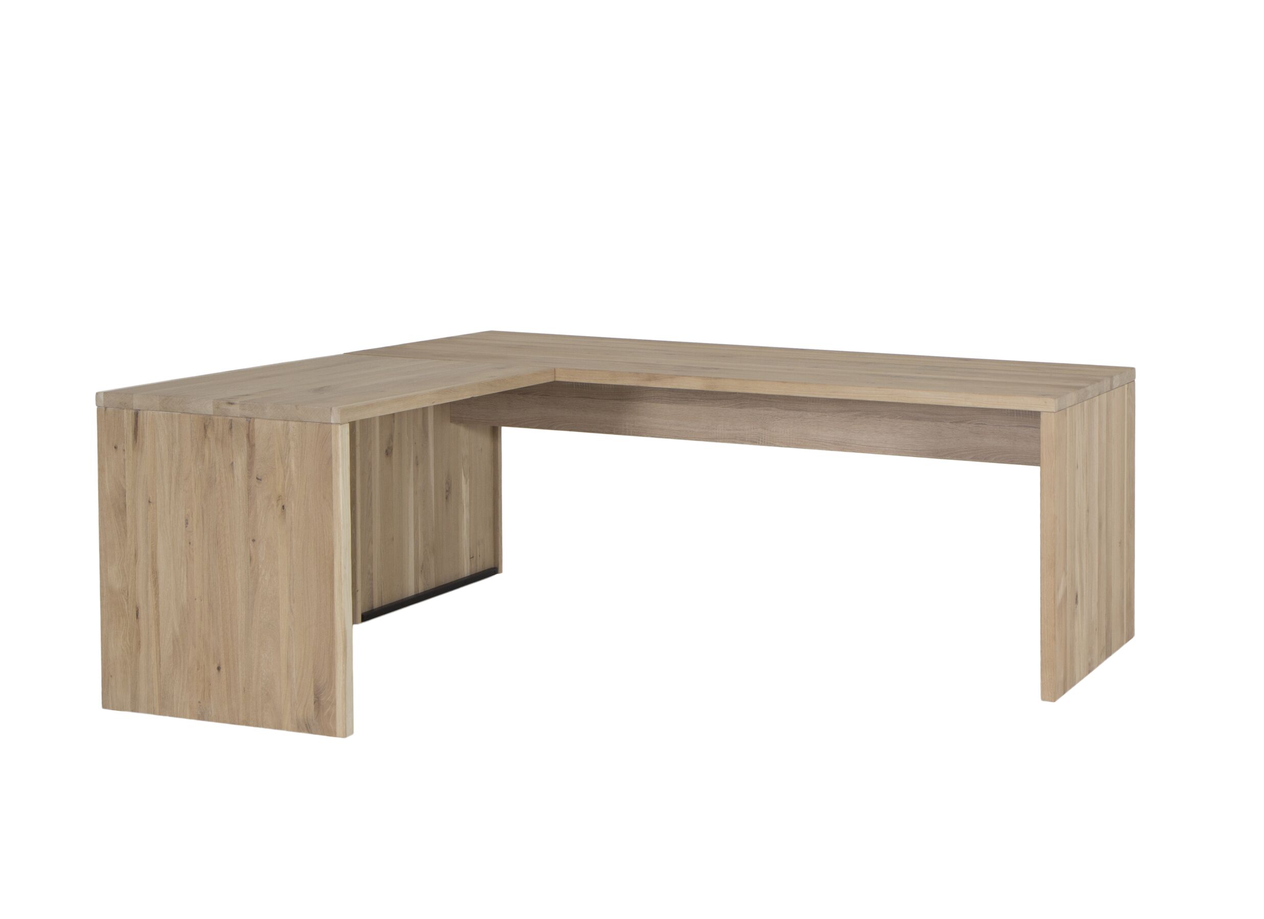 Table d'extension Yoda 100x65x76cm - chêne massif - naturel