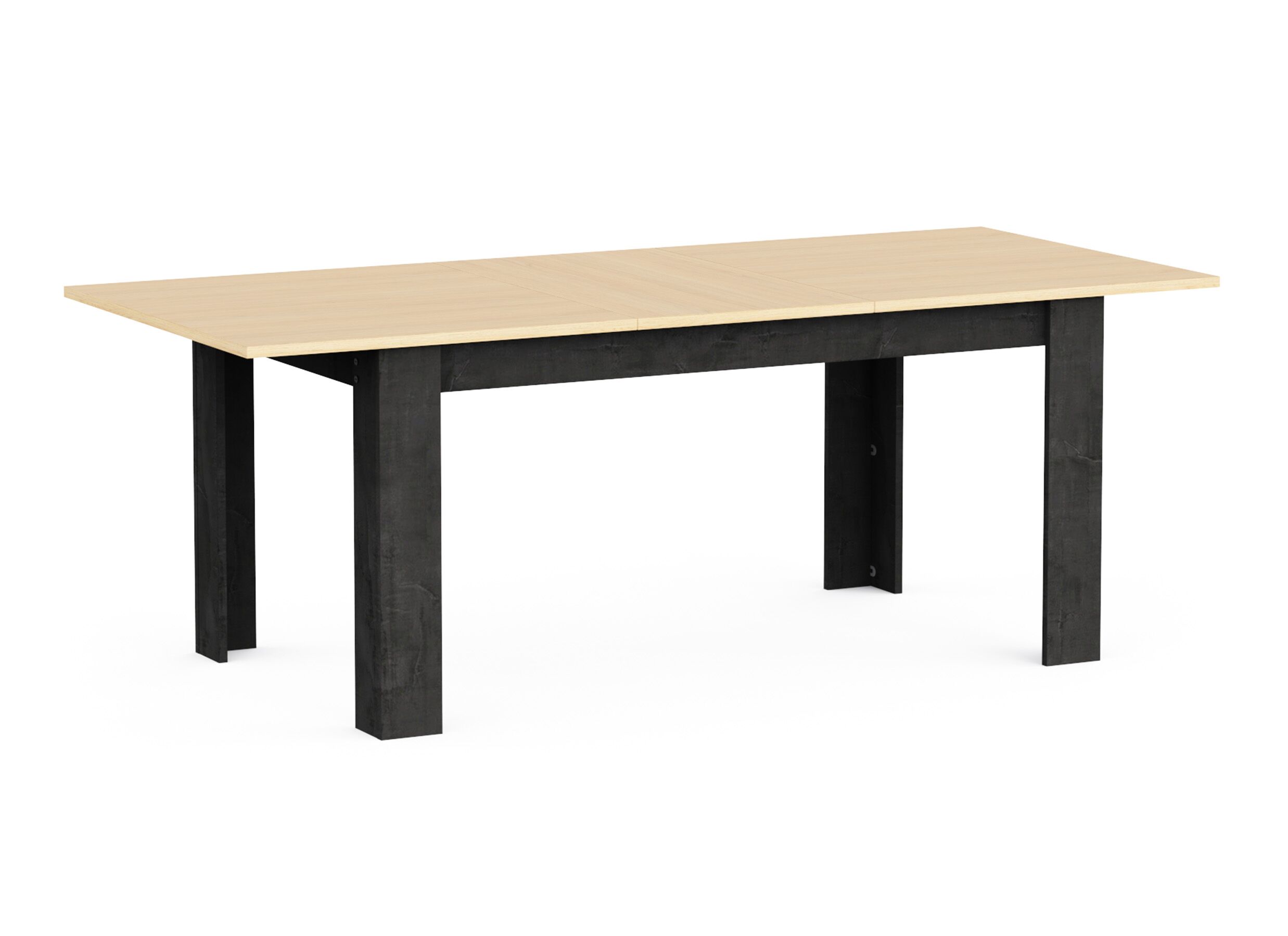 Plus Important - Table Kent 155/205x90cm - décor - chêne de fil & sidewalk