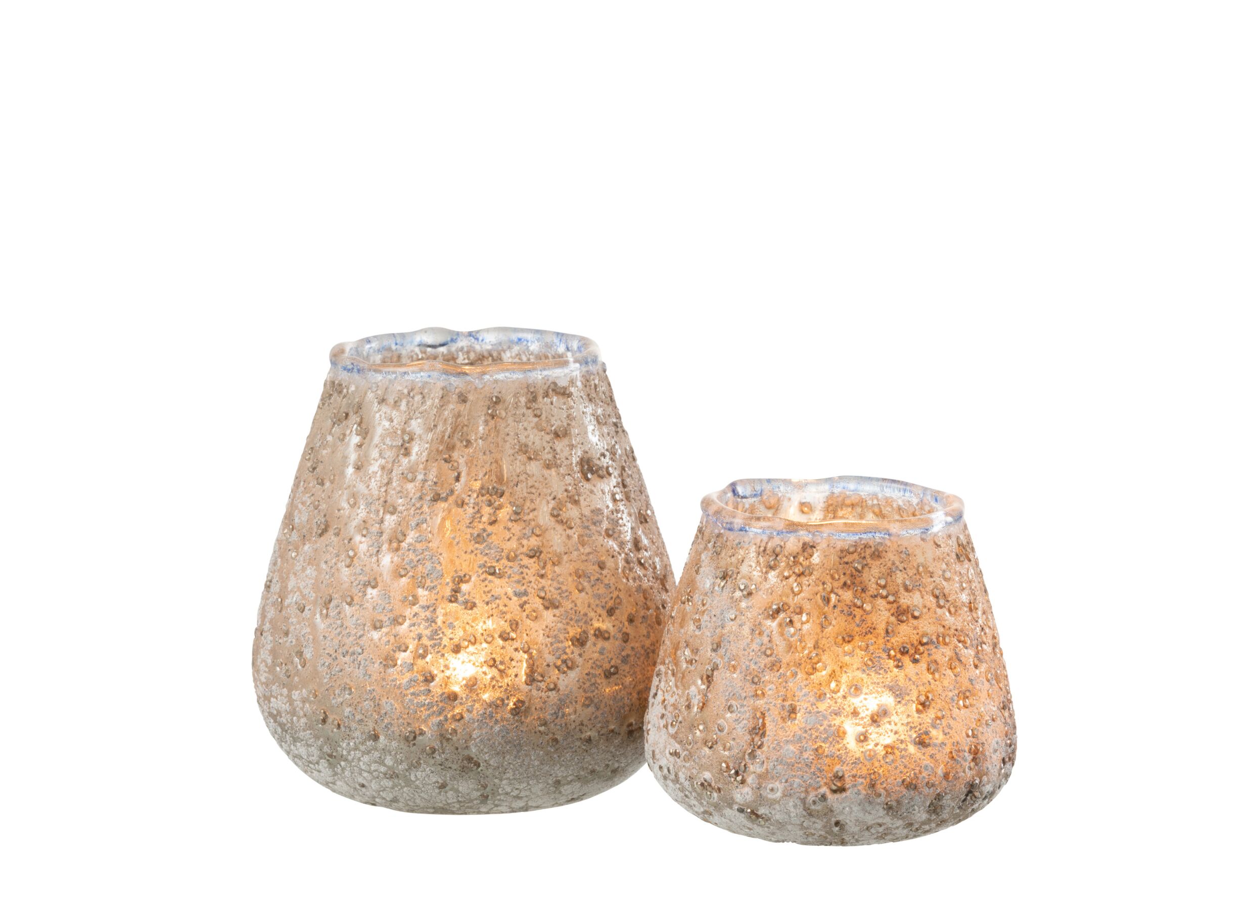 Photo ensemble - Porte-bougie Verre H12cm