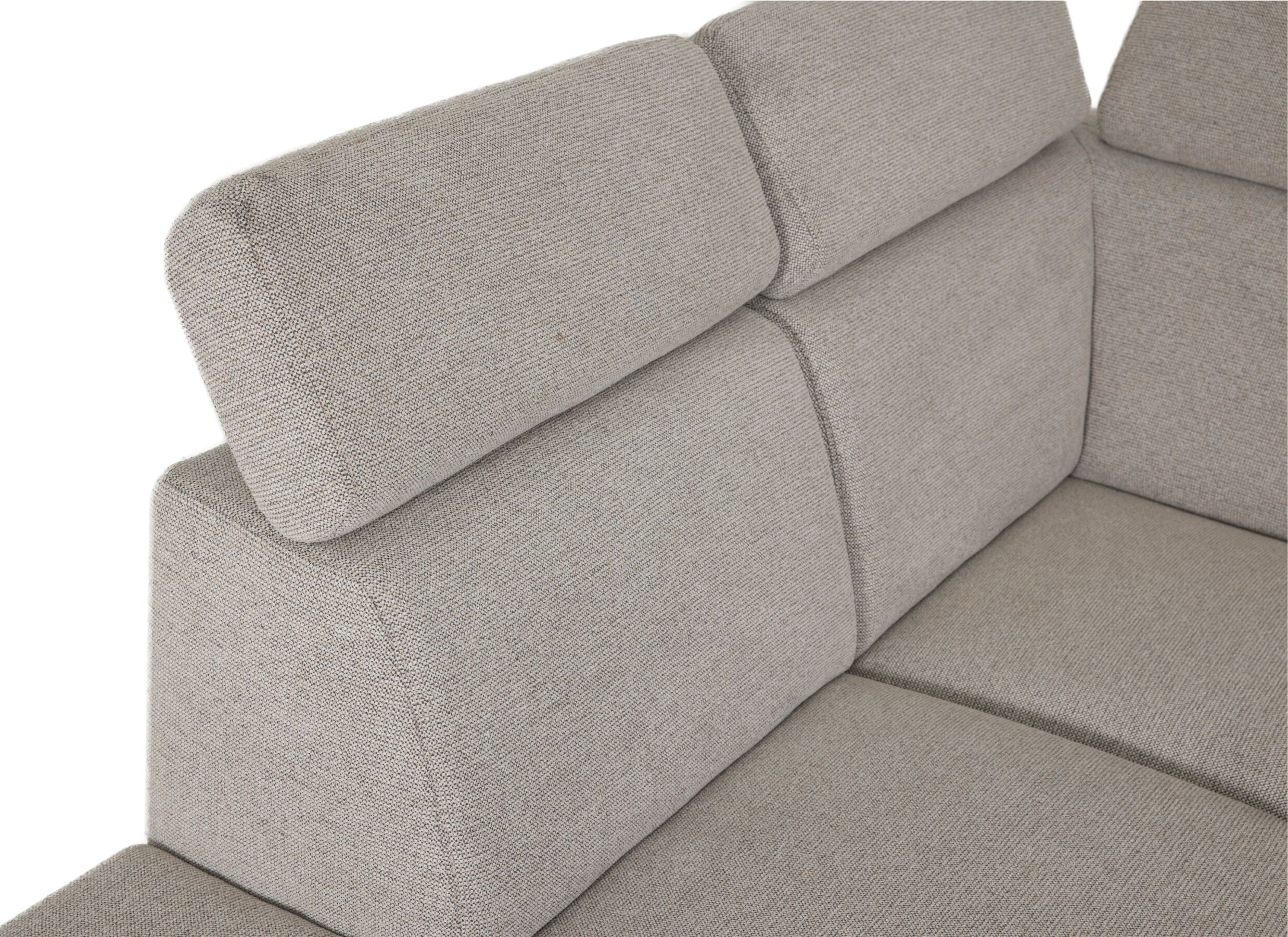 Detail - Canapé d'angle Culebra 291x231cm - tissu - beige