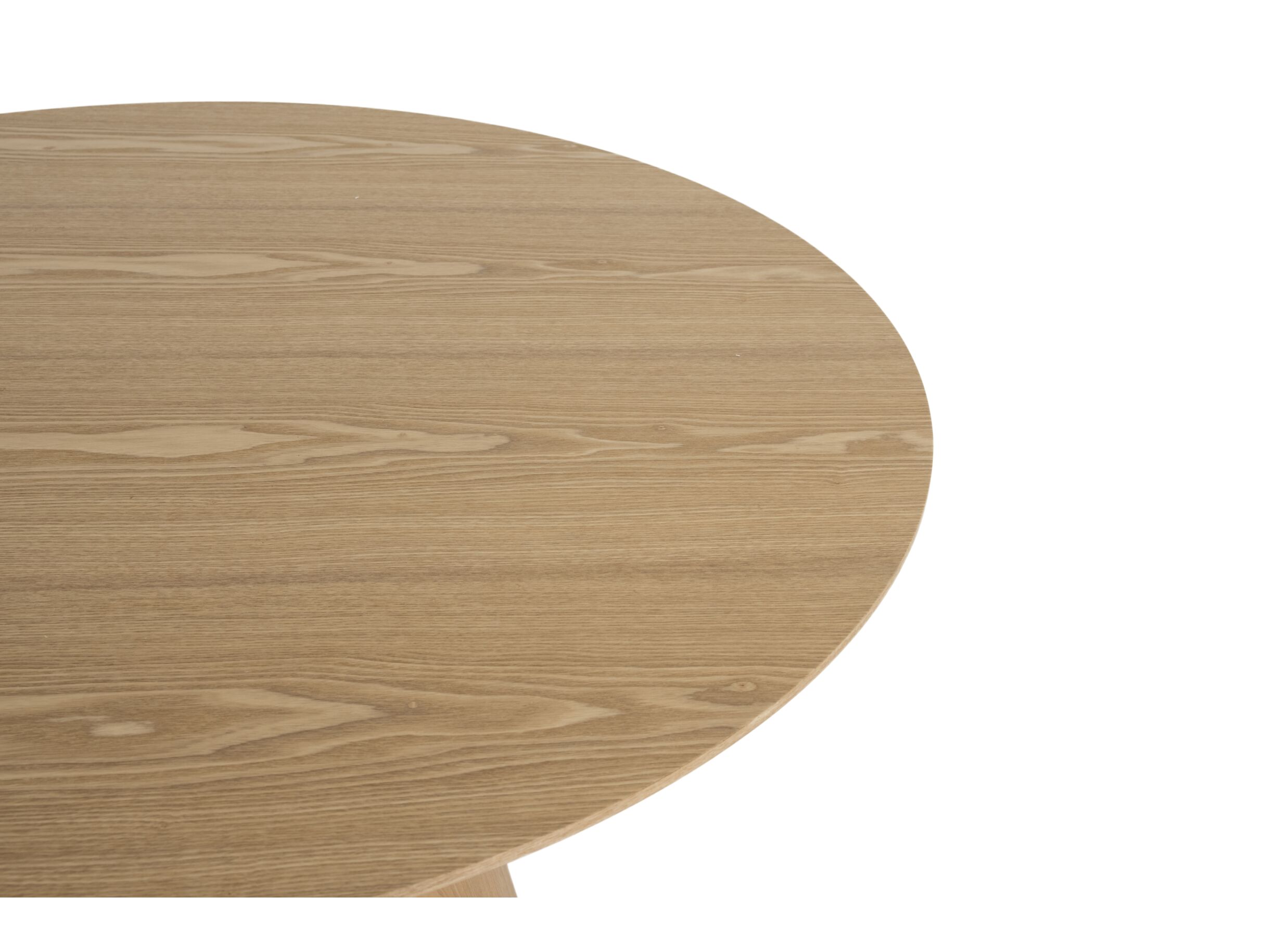 Table ronde Daytona Ø120cm - frêne placage - naturel