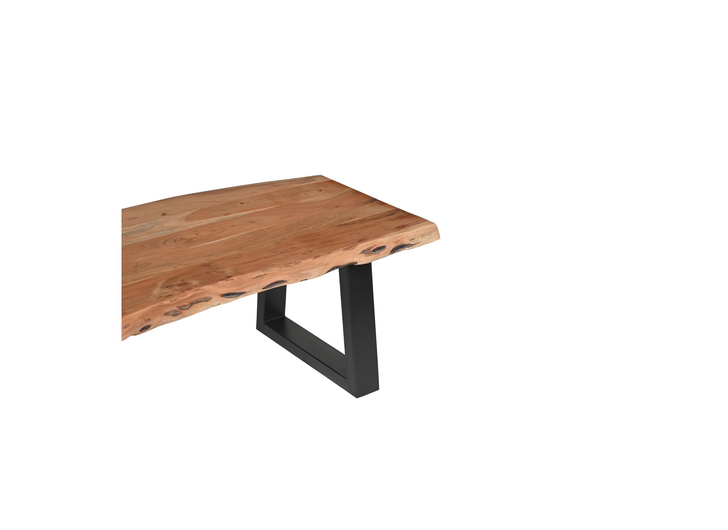 Detail - Table basse Tomahawk 115x60cm - acacia massif - naturel