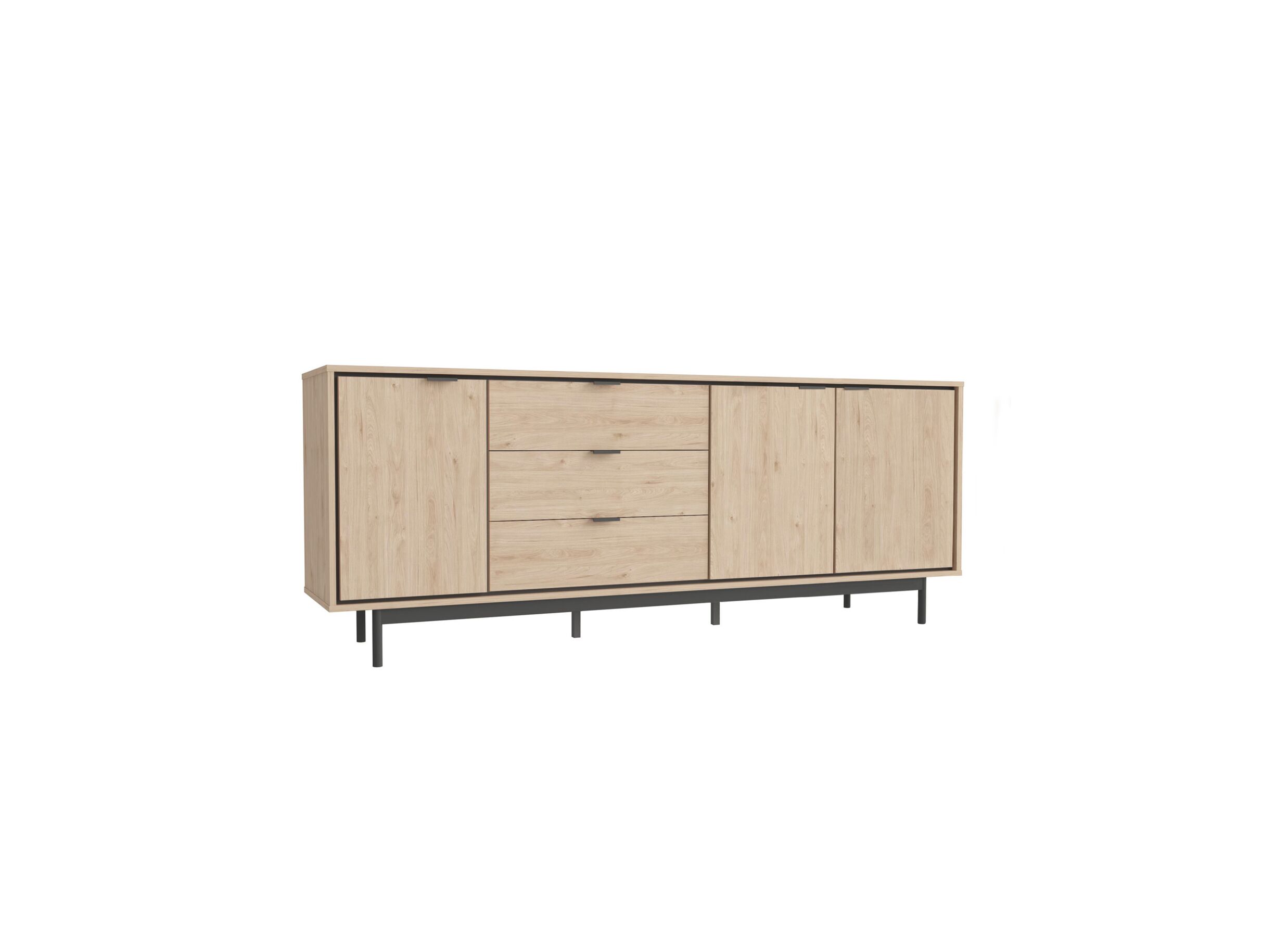 Hoofdfoto - Dressoir Token 200cm - decor - eik