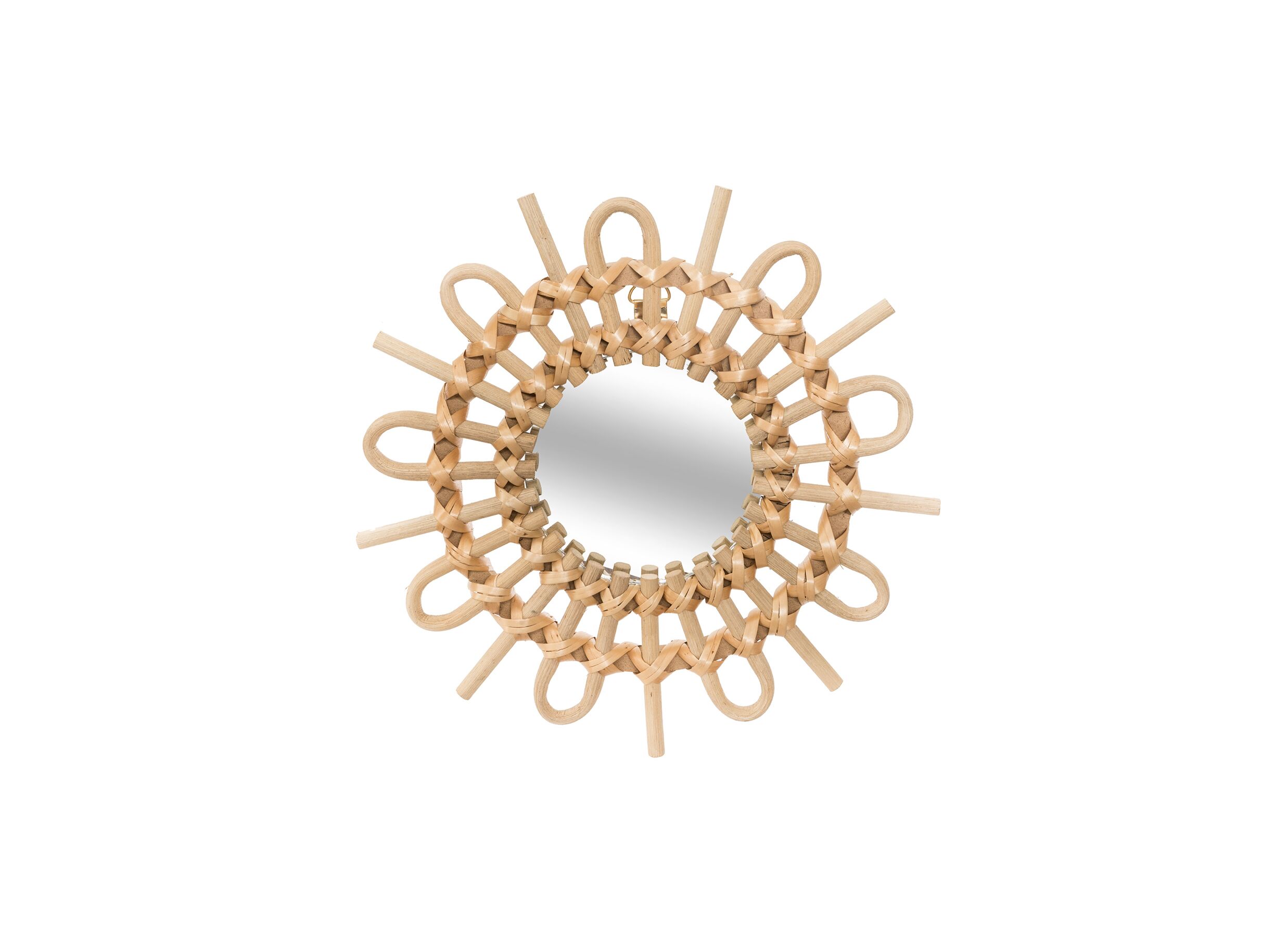 Overzichtsfoto - Spiegel Rotan Ø28cm set van 3