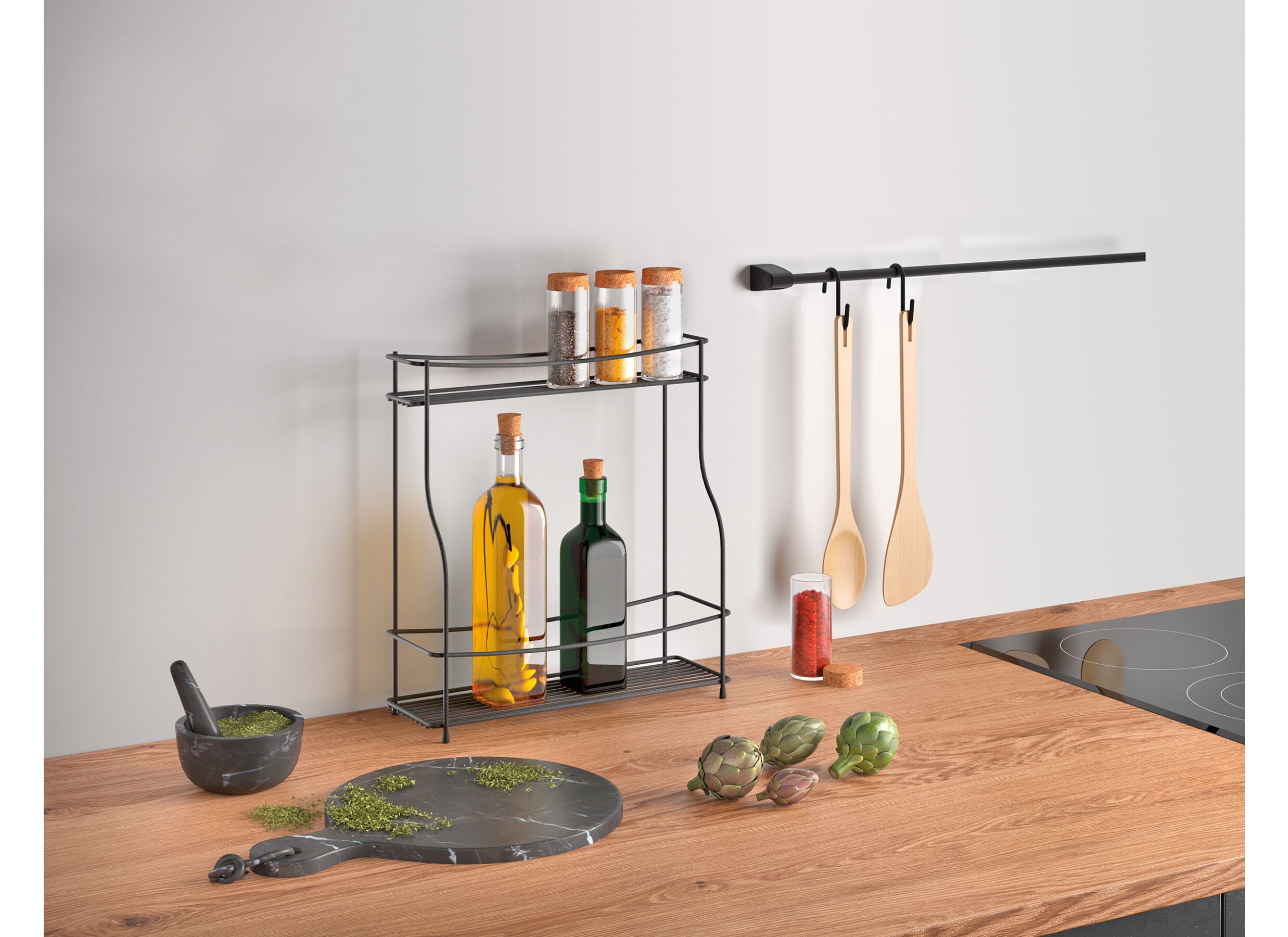 Foto ambiance - Etagère à épices H35cm