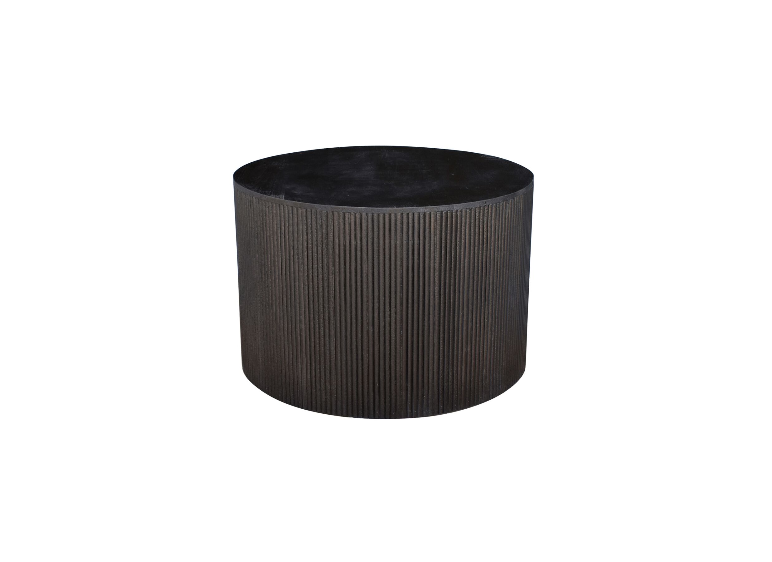 Table basse Balla bois massif rond - Table basse Balla Ø60cm - bois massif - noir