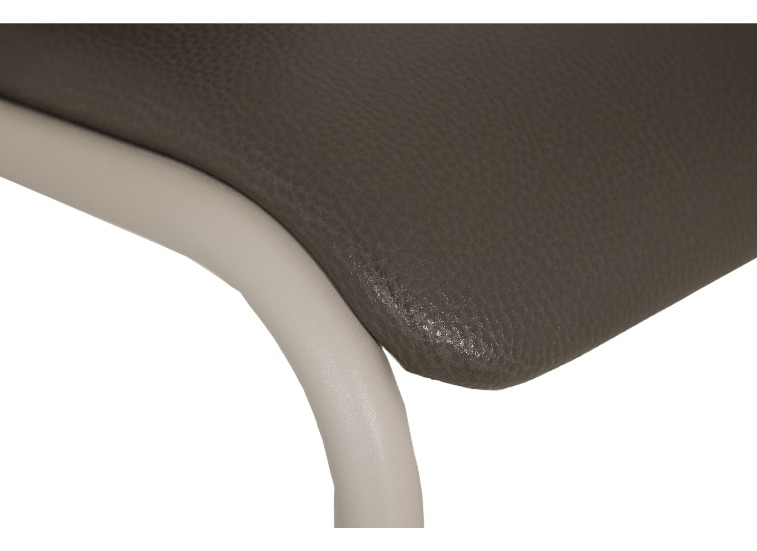 Detail - Chaise Sunny 44x54x89cm - similicuir - taupe foncé