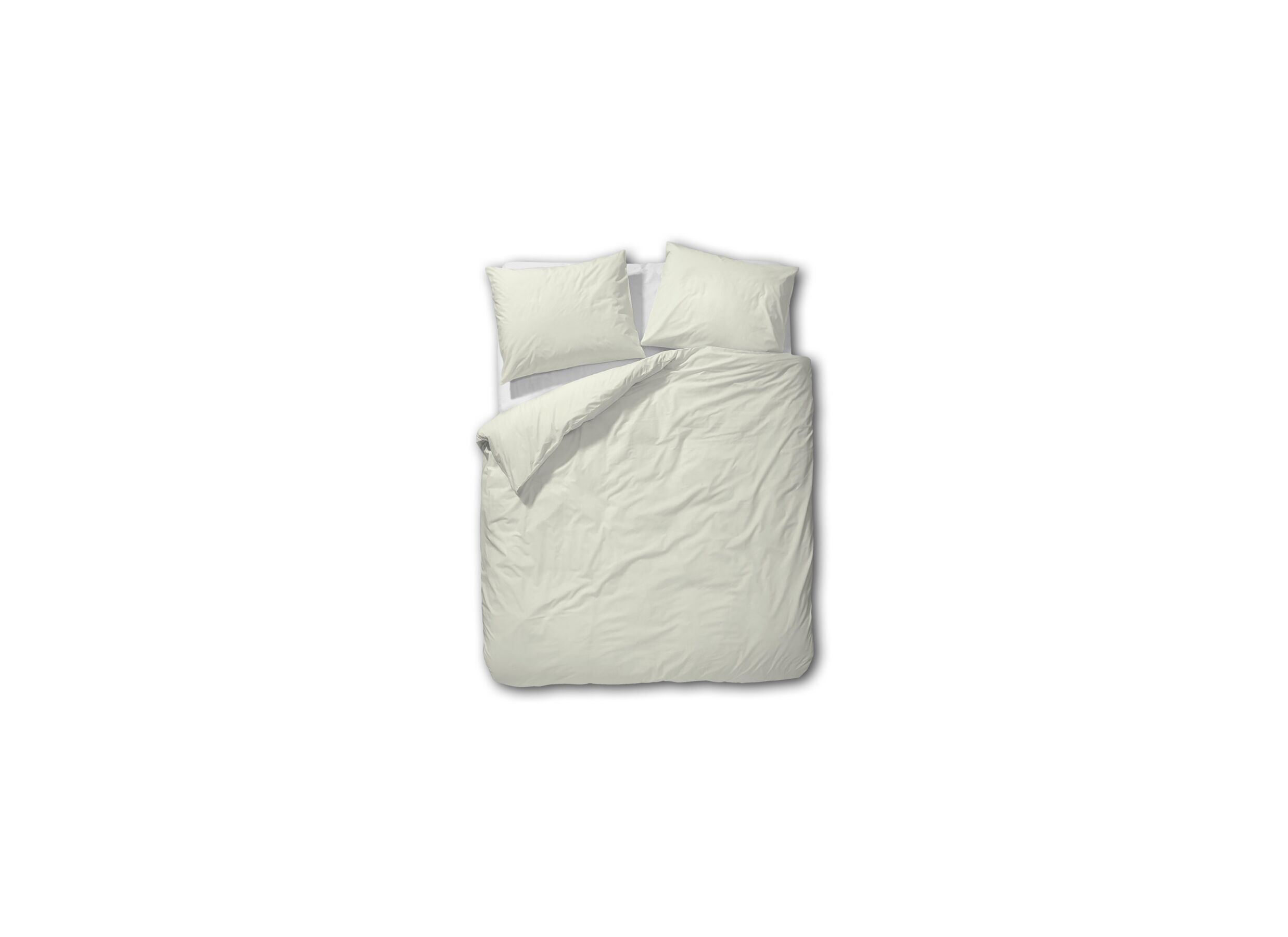Dekbedovertrek 260x220/240cm - percale katoen - wit - Dekbedovertrek 260x220/240cm - percale katoen - wit
