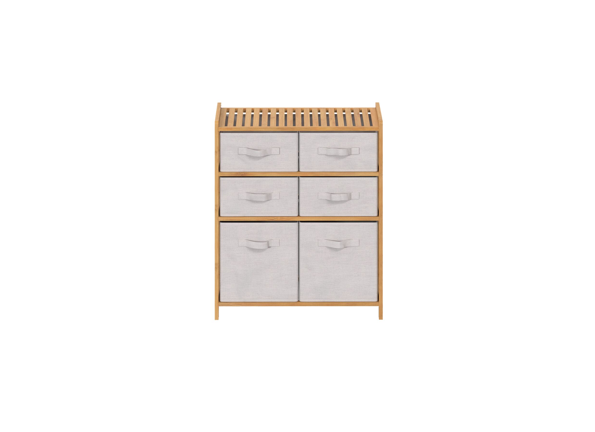 Ladekast Tidy 66x33x78,5cm - bamboe - naturel