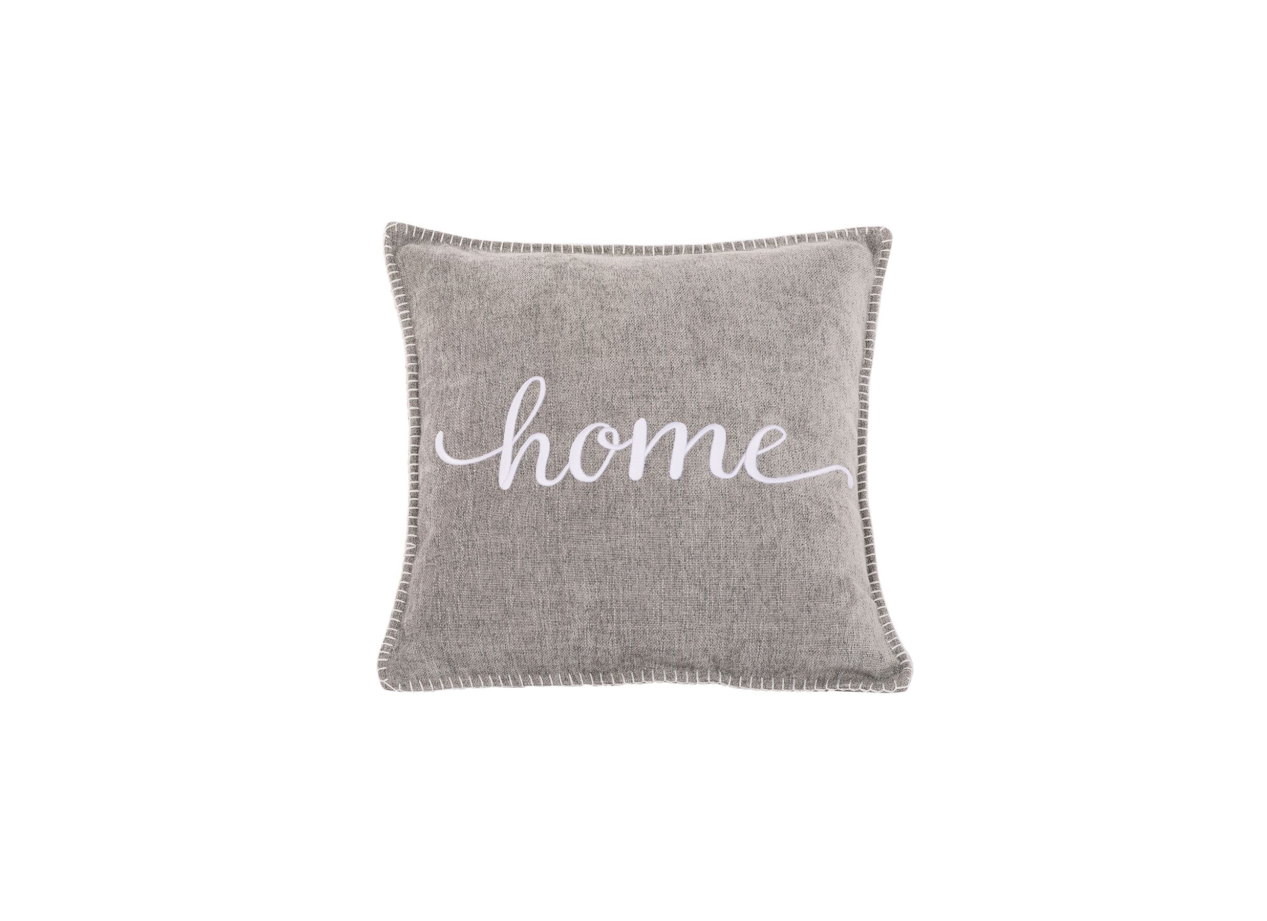 Coussin Damian Home 45x45cm gris clair - Coussin Damian Home 45x45cm - tissu - gris clair