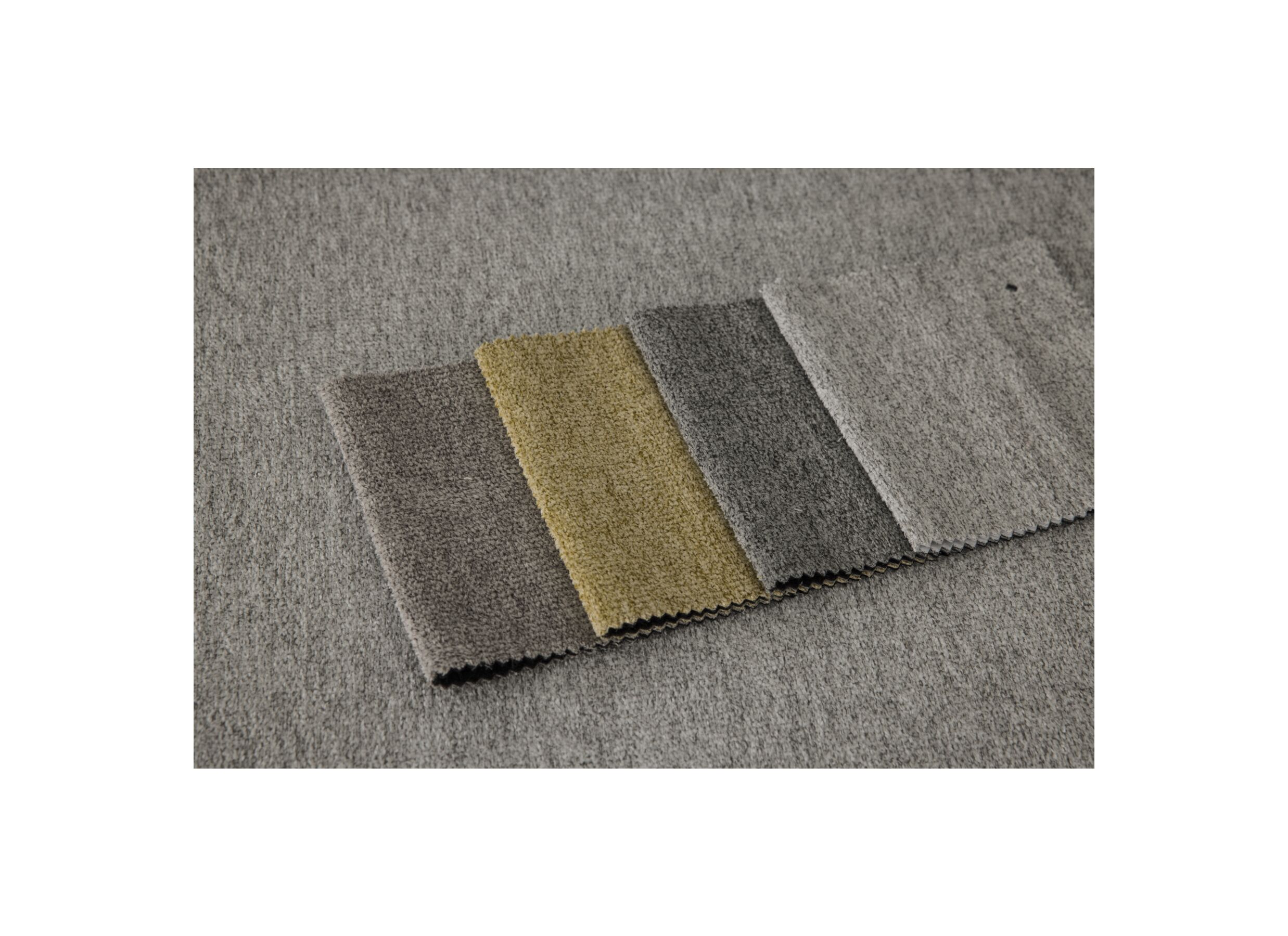 Couleurs - Canapé d'angle Davos 341x220cm - tissu - gris