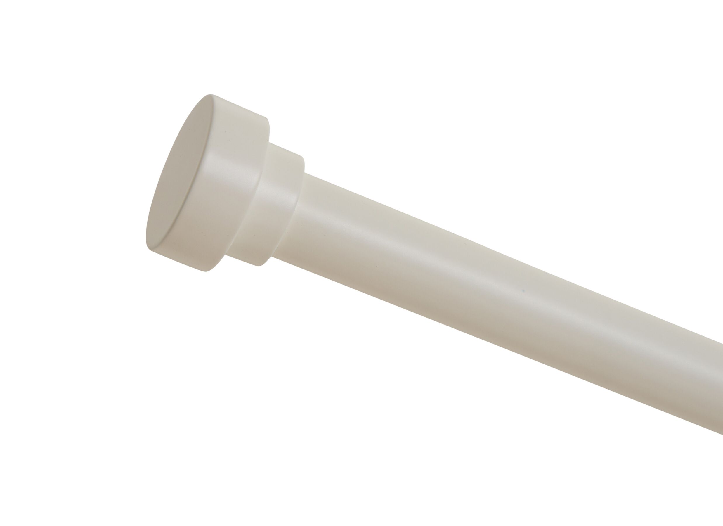 Detailfoto - Gordijnroede 120-210cm - staal - wit & zwart