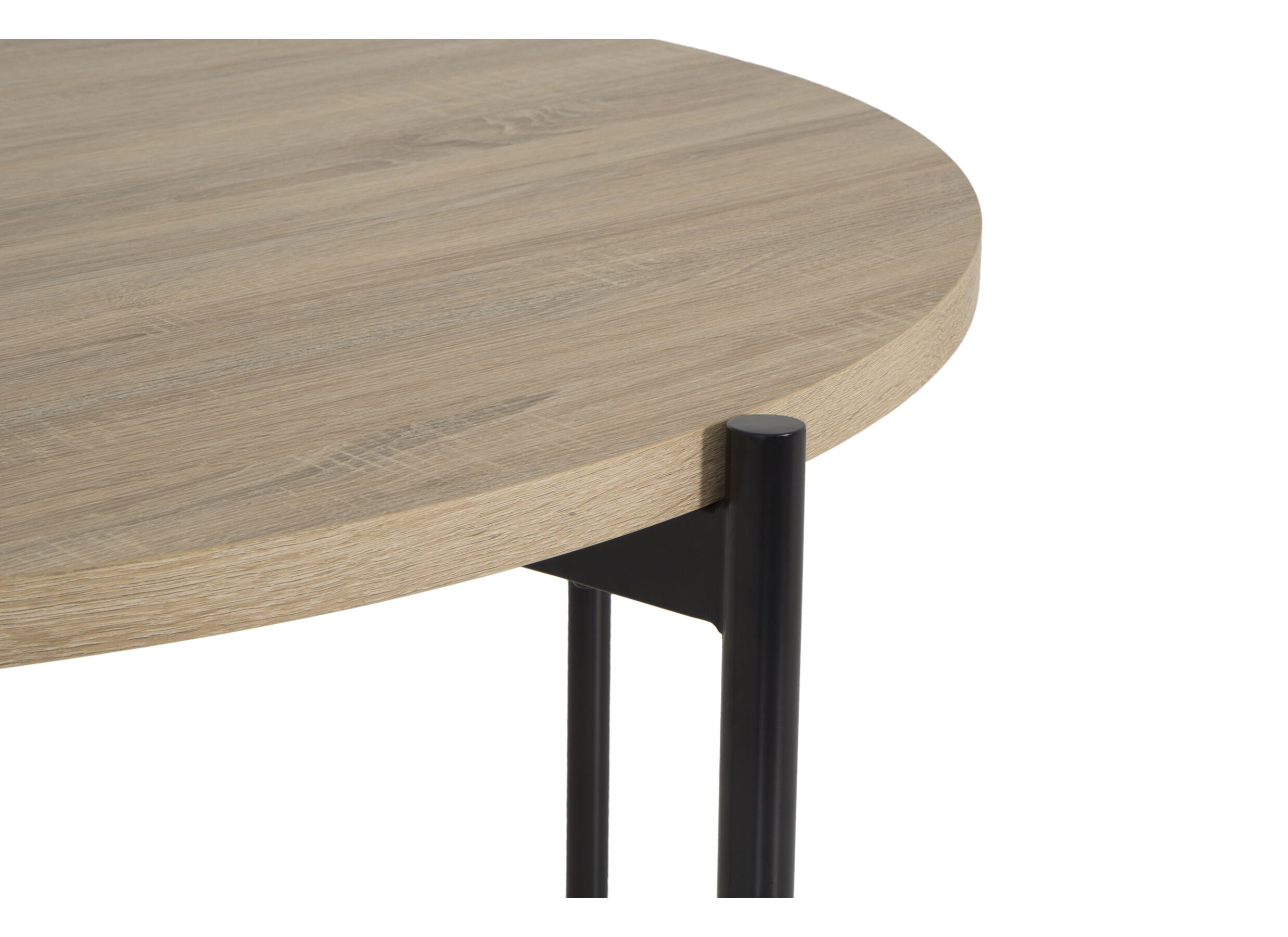 Table ronde Lais Ø120cm - mélamine - brun