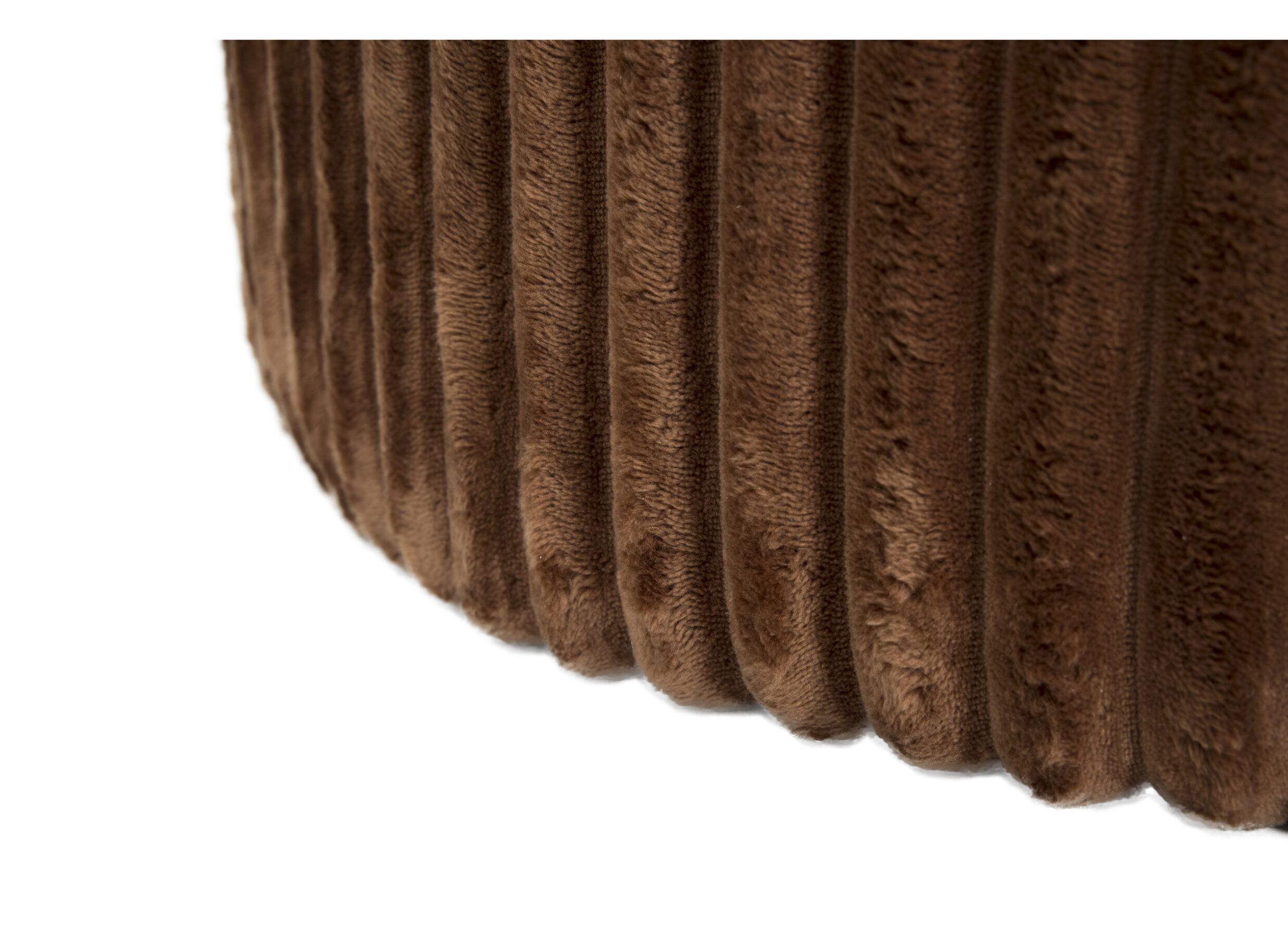 Detail - Pouf Maiden Ø59cm - velours côtelé - rouille