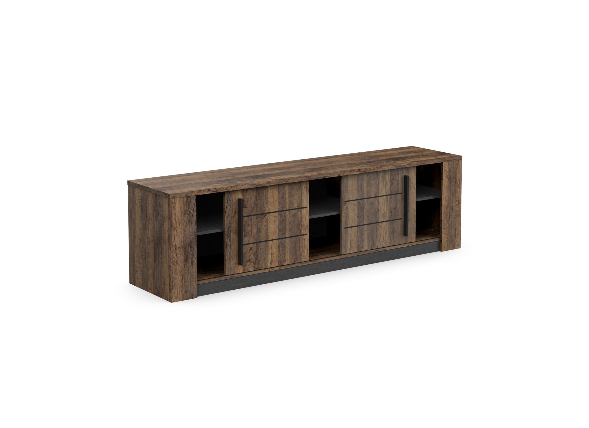 Indeling - Tv-meubel Monaco 185cm - decor - saloon eik & zwart