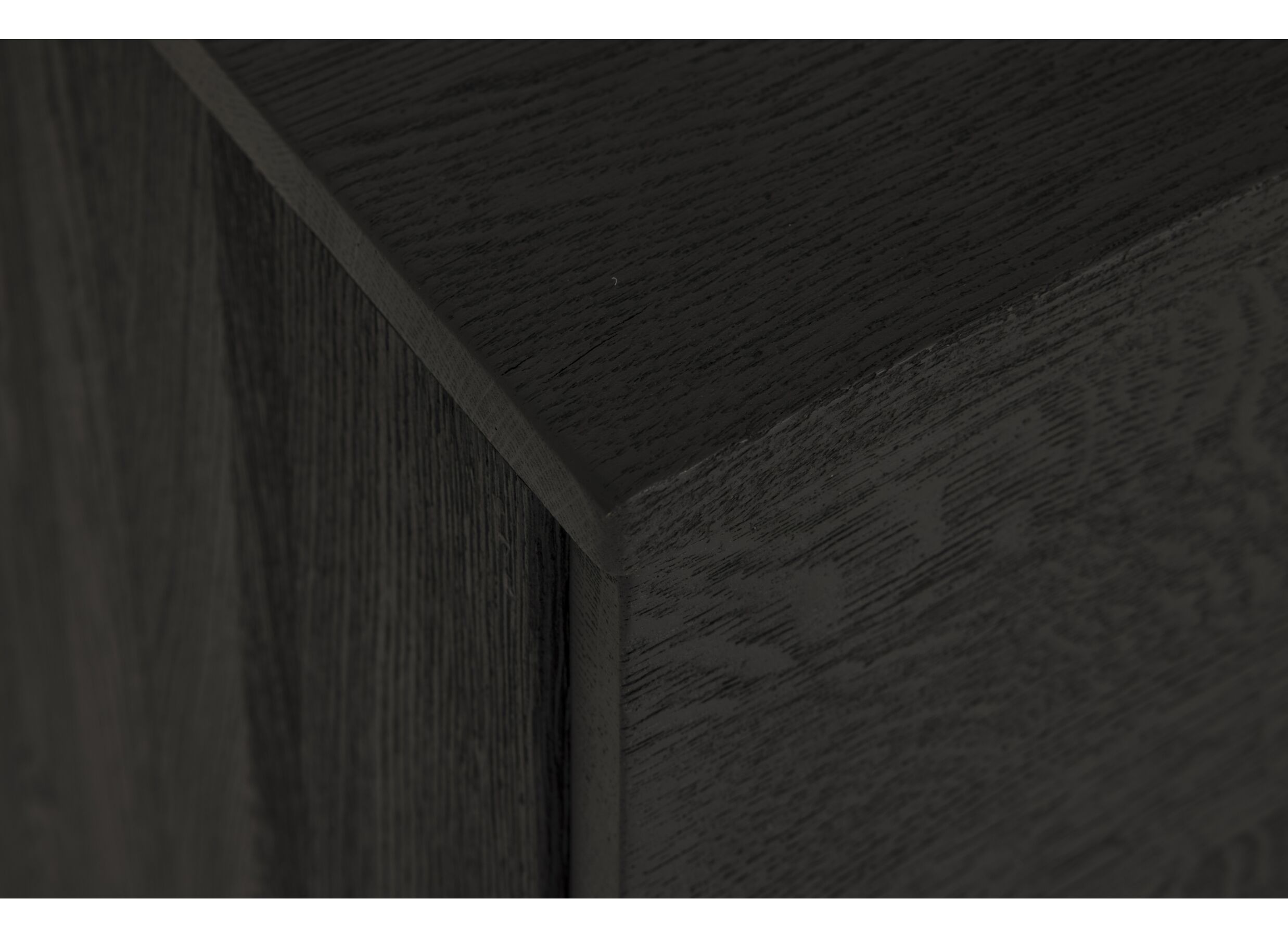Dressoir Mauri 240cm - eik massief & decor - zwart