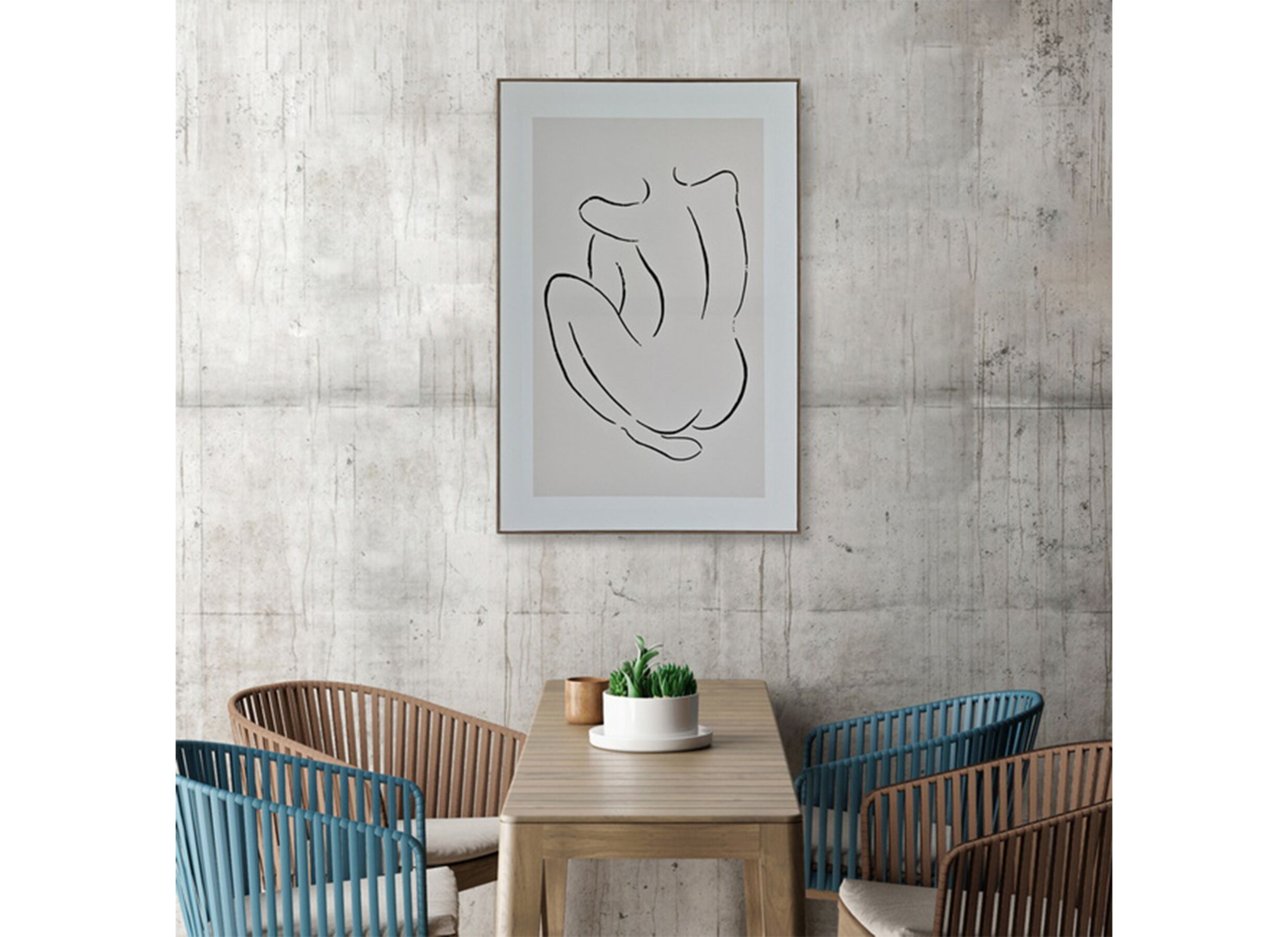 Sfeerfoto - Print op canvas Nude 60x90cm
