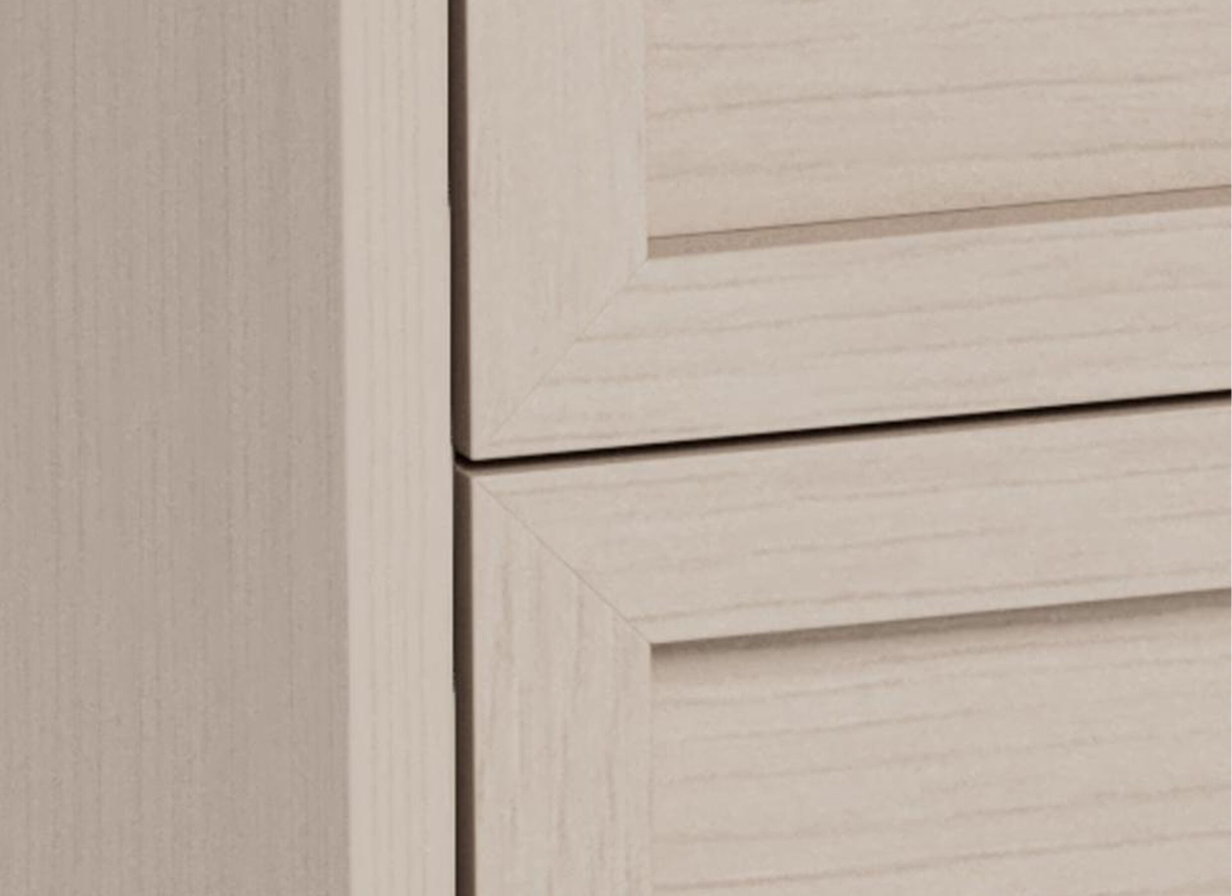 Detail - Table de chevet 46x40x61cm - mélamine - gris