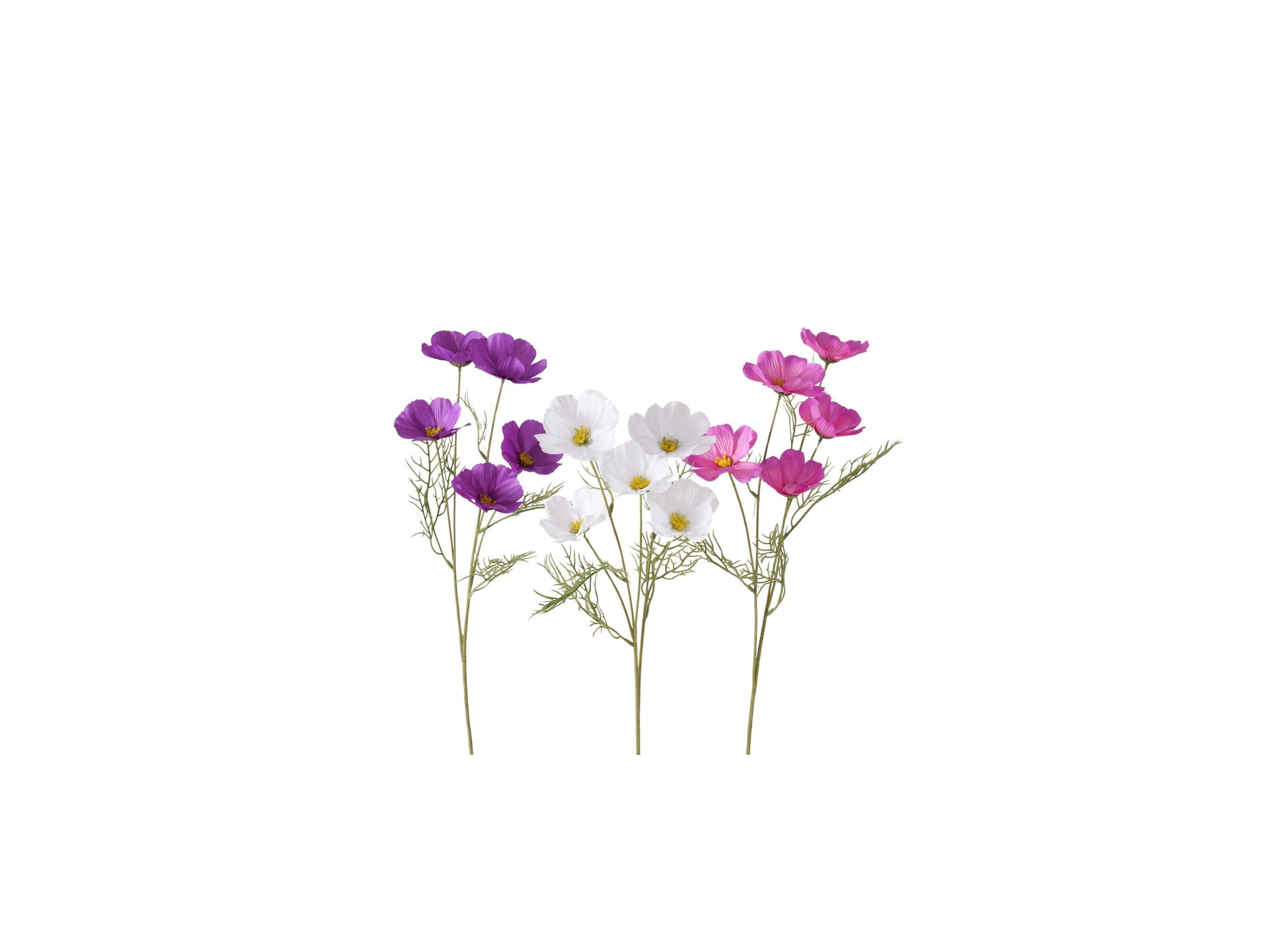 Kunstbloem Cosmea H67cm - kunststof - multicolor - Kunstbloem Cosmea H67cm - kunststof - multicolor