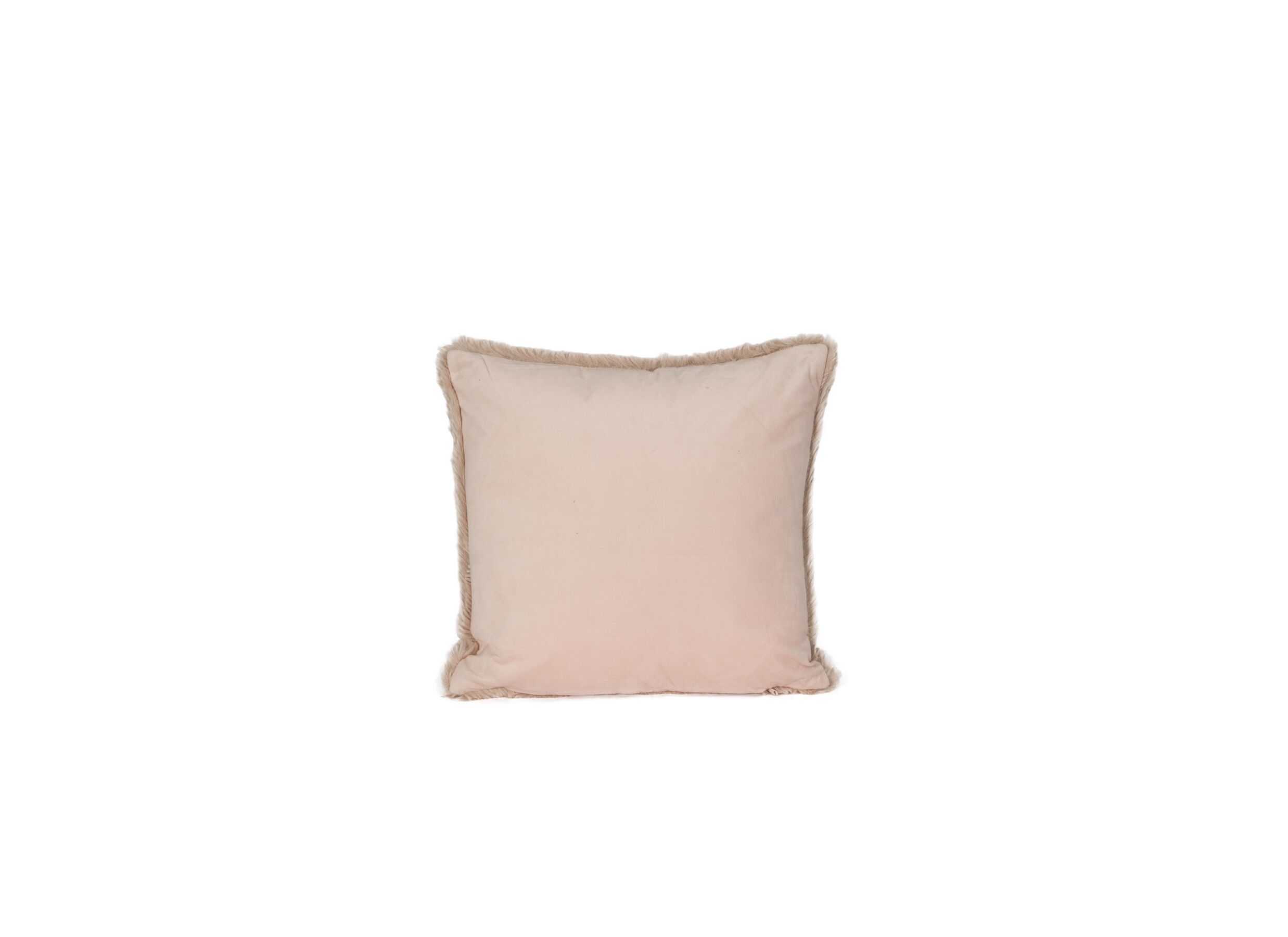 Overzichtsfoto - Kussen Duffie 45x45cm - imitatie konijnenvacht - roze