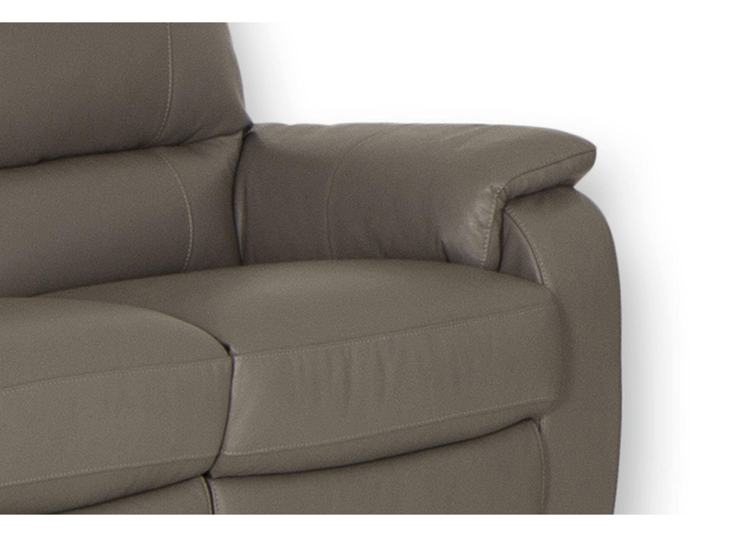 Detailfoto - Zetel Barbiero 2-zit - leder - grijs