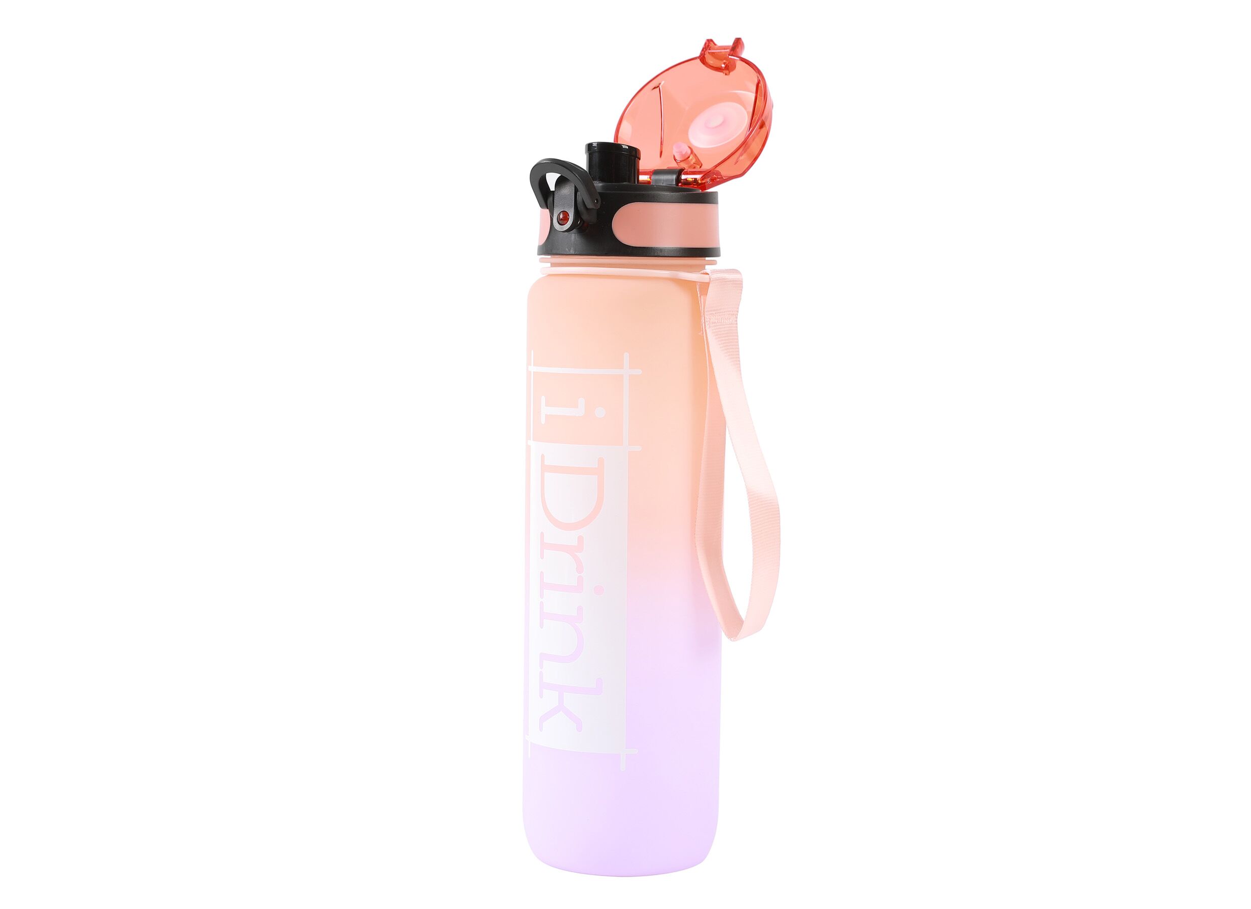 Overzichtsfoto - Drinkfles Tritan 100cl - kunststof - oranje & lila