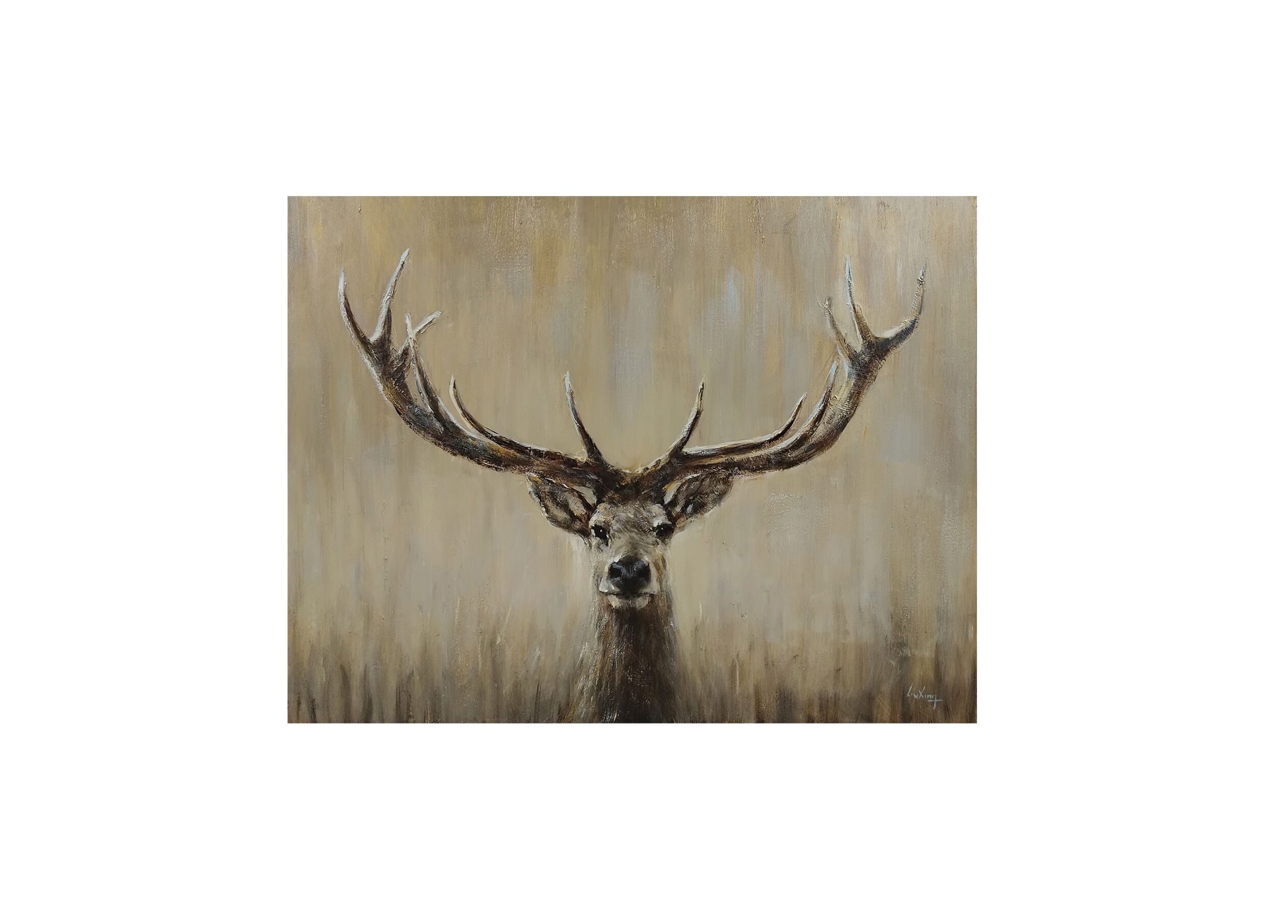 Schilderij op canvas Cervus 90x120cm - Schilderij op canvas Cervus 90x120cm