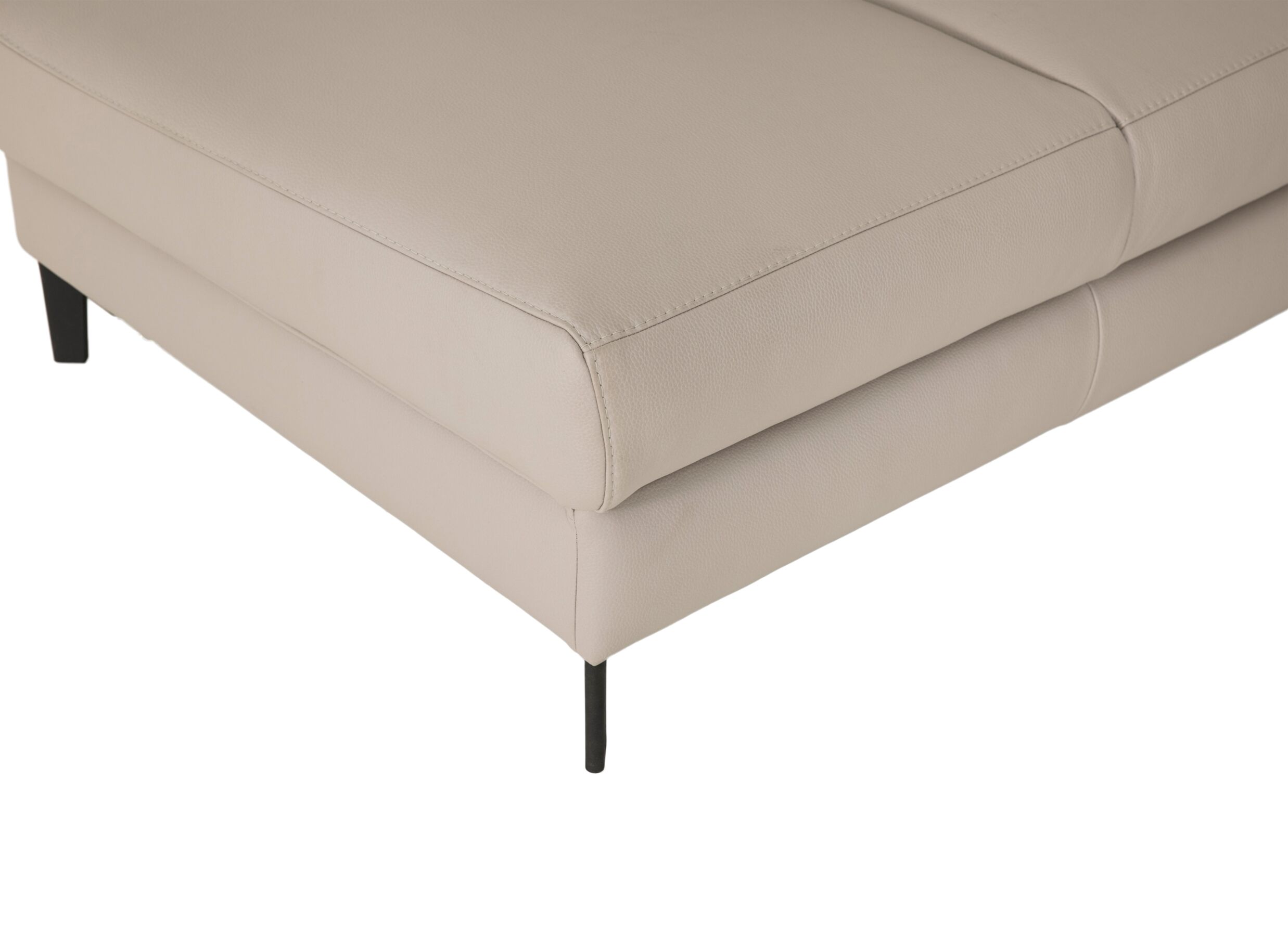 Detail - Canapé d'angle Durham 298x230cm - tissu - gris clair