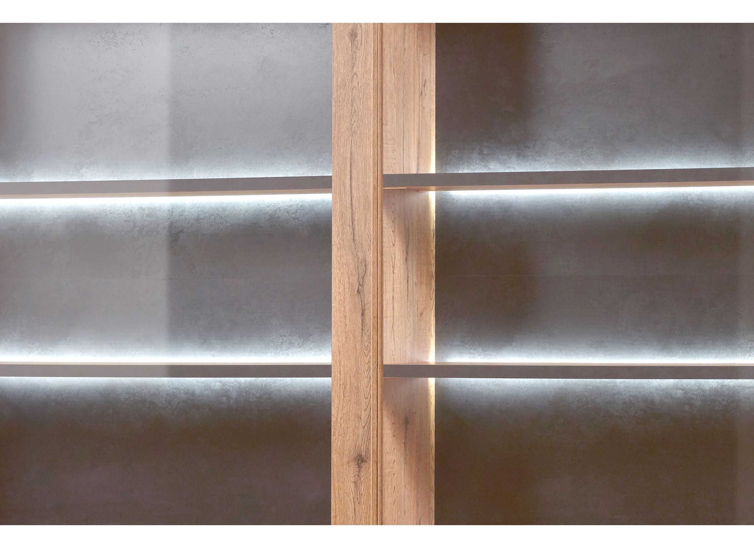 Detail - Surmeuble Otto 230cm - panneau décor - chêne scarlet