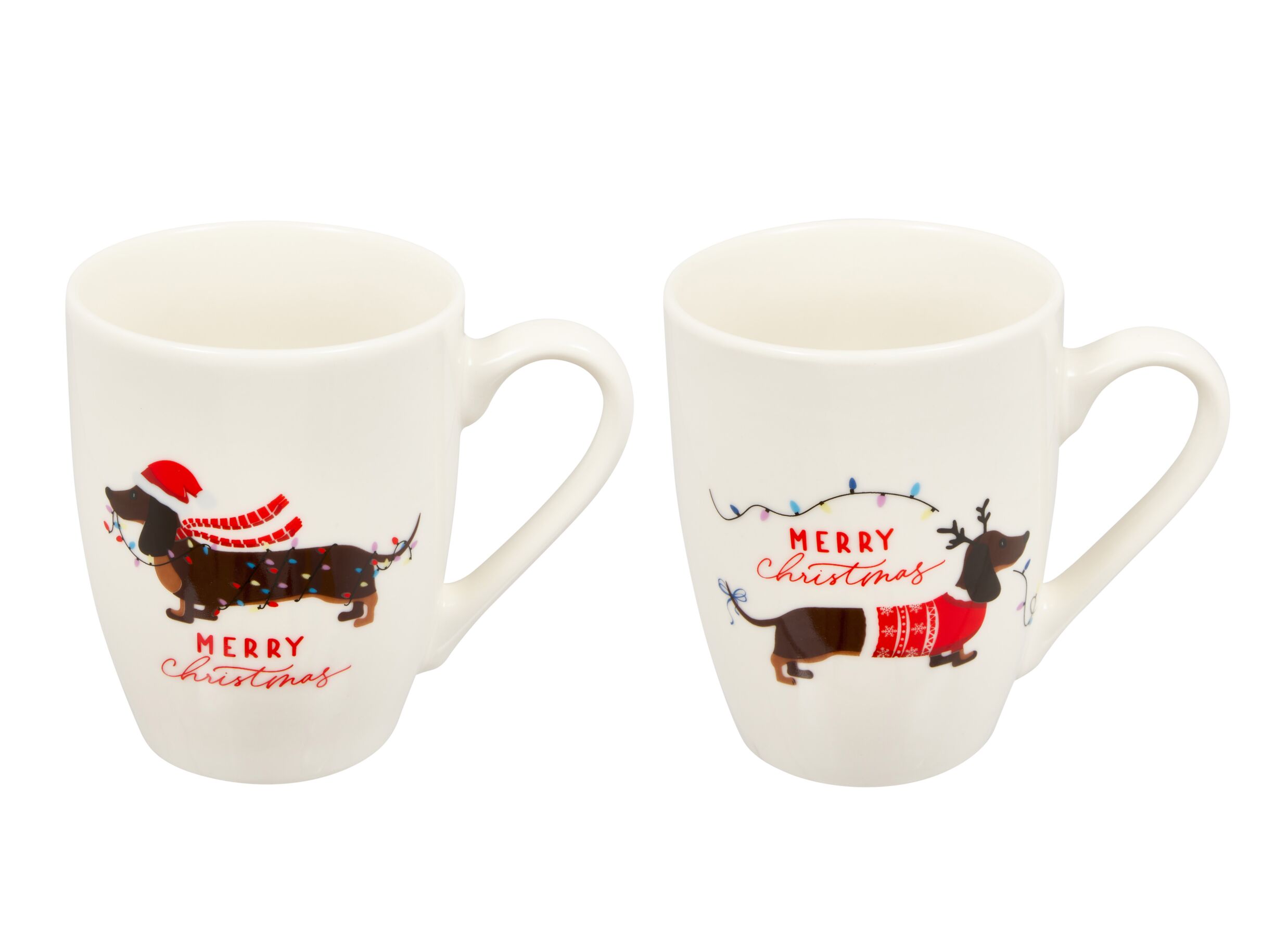 Plus Important - Mug Chiens de Noël 34,5cl - céramique - multicolor