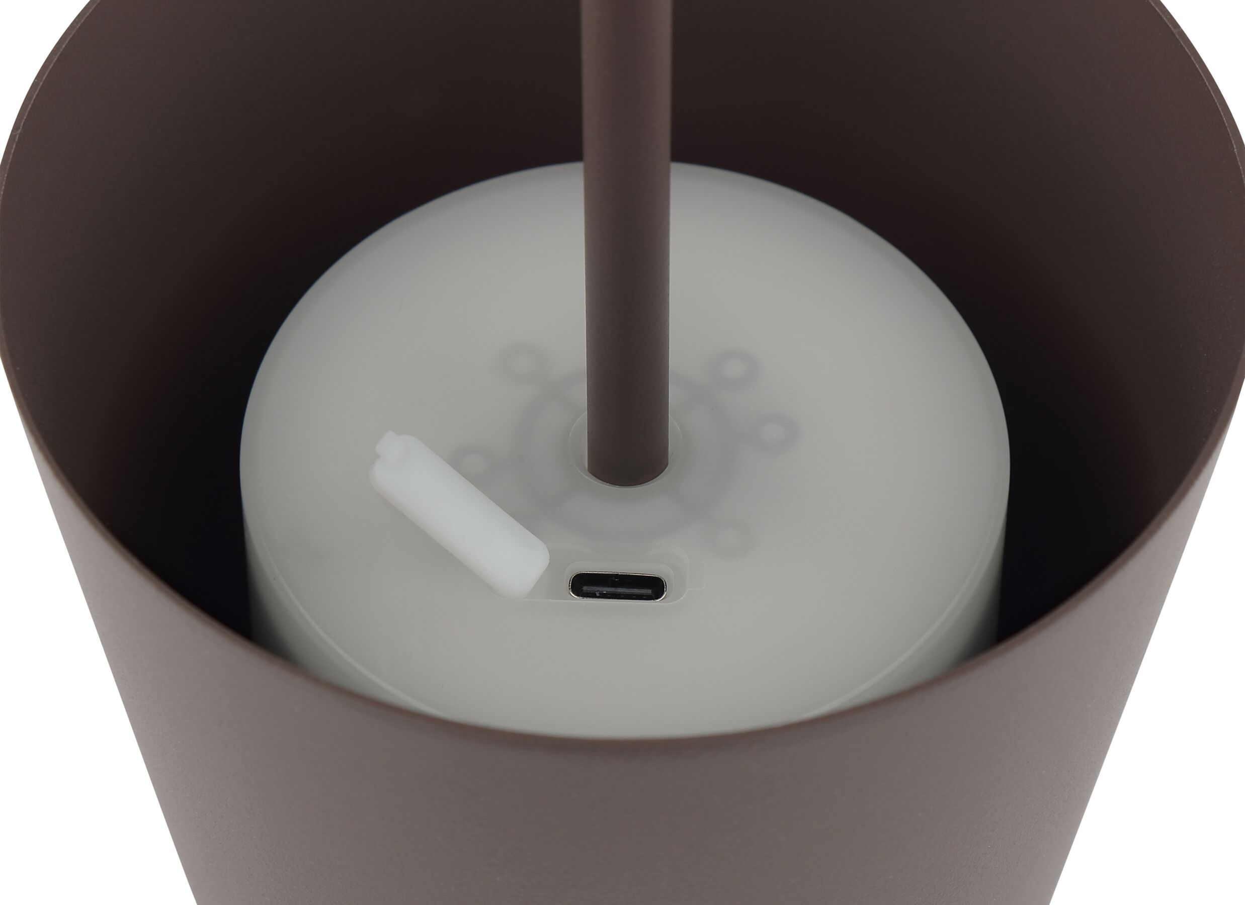Detailfoto - Tafellamp Kaami H37 koffie