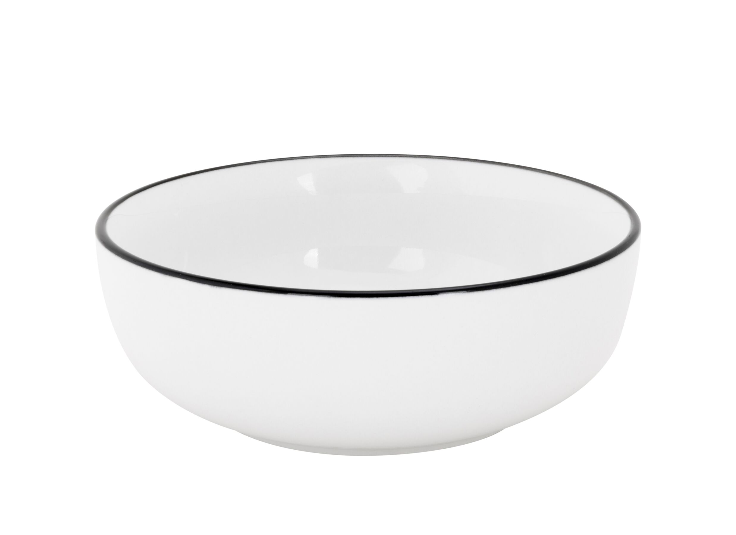 Kom Renee Ø15 - Bol Renee Ø15,5cm - porcelaine - noir & blanc