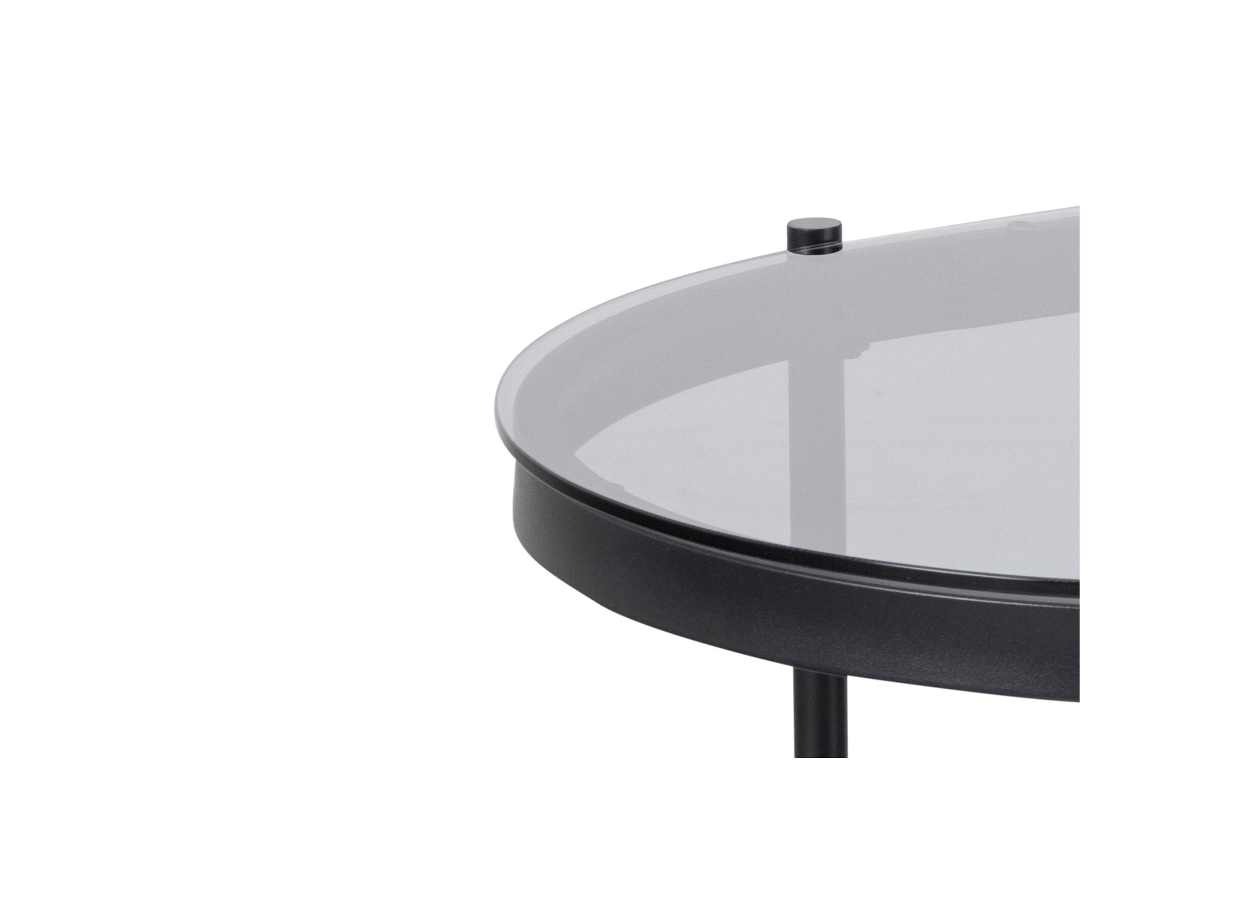 Detailfoto - Salontafel metaal glas