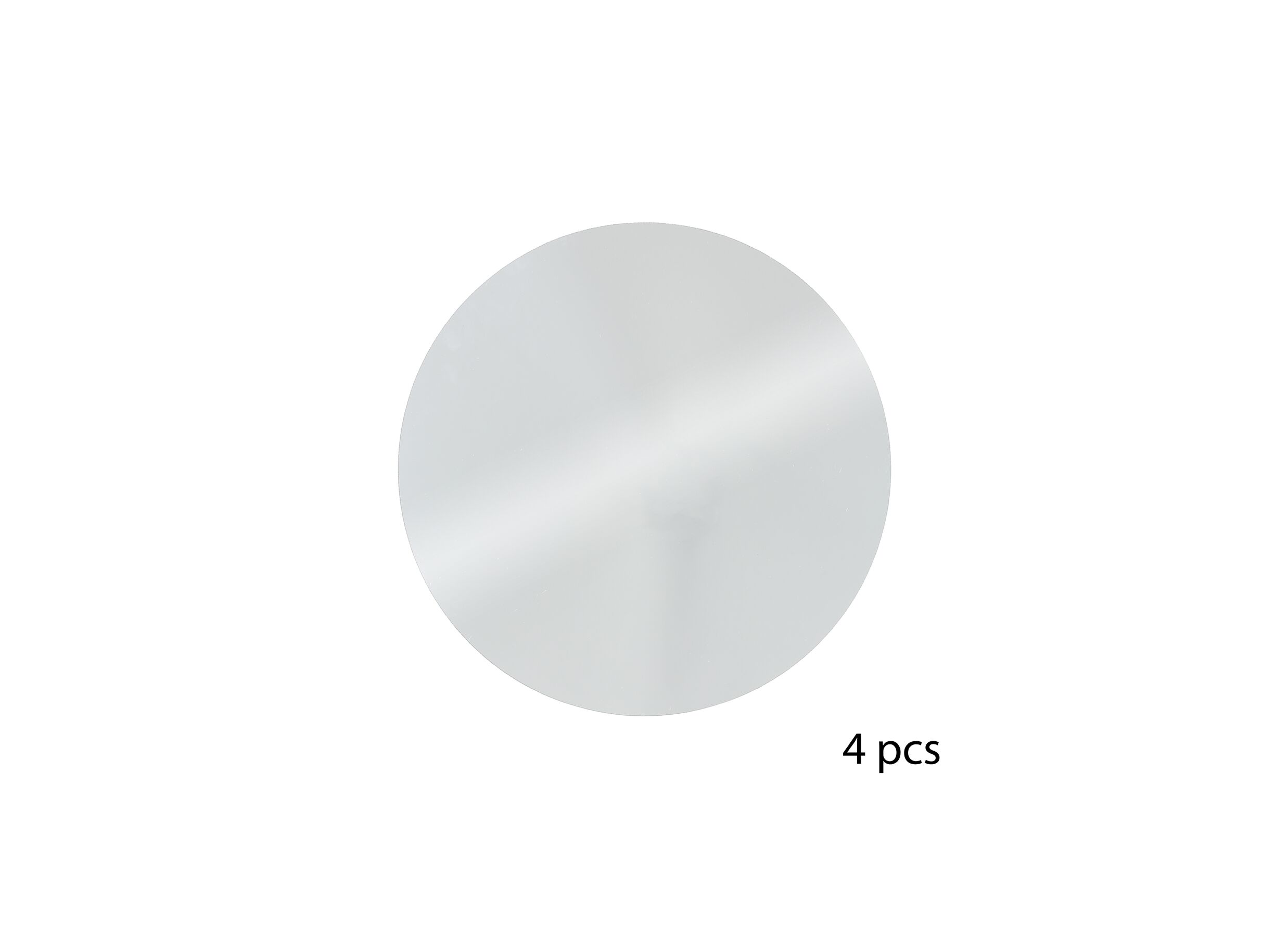 Miroir adhésif Ø30cm lot de 4 - Miroir adhésif Ø30cm lot de 4