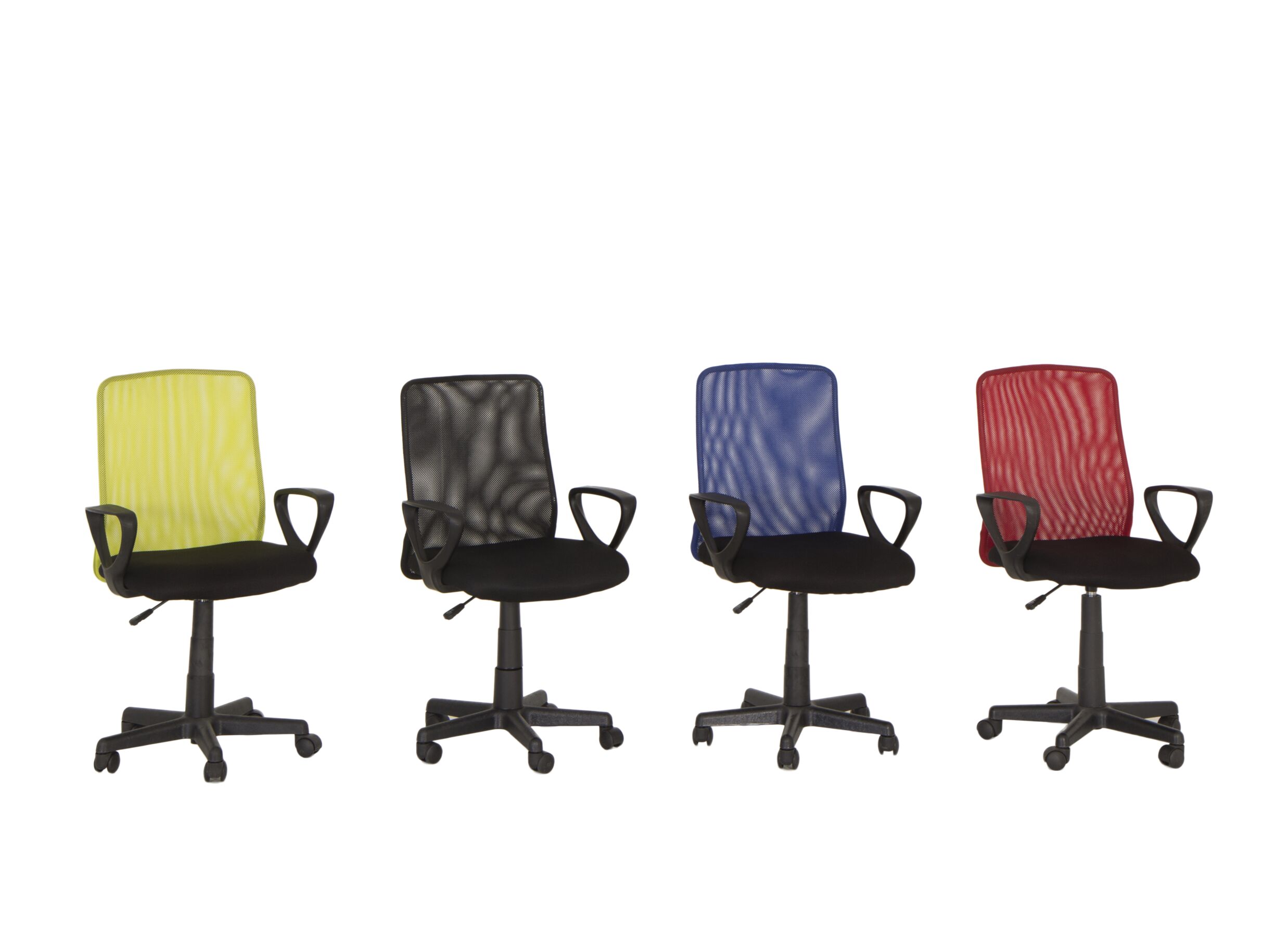 Chaise de bureau Mosquito 56x47x99cm - similicuir - noir