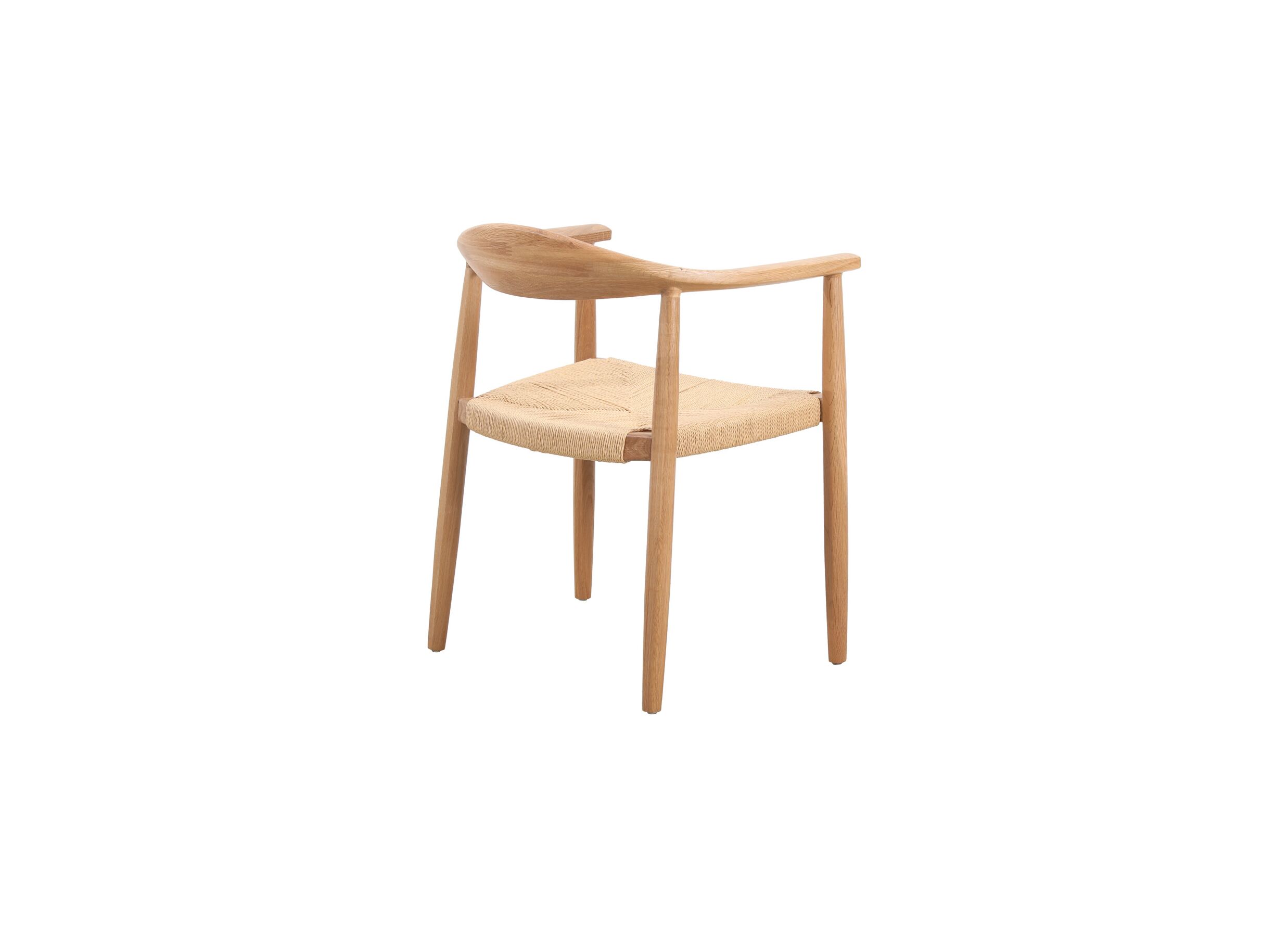 Aperçu - Chaise Harvey 56x52x76,5cm - chêne massif rotin - naturel