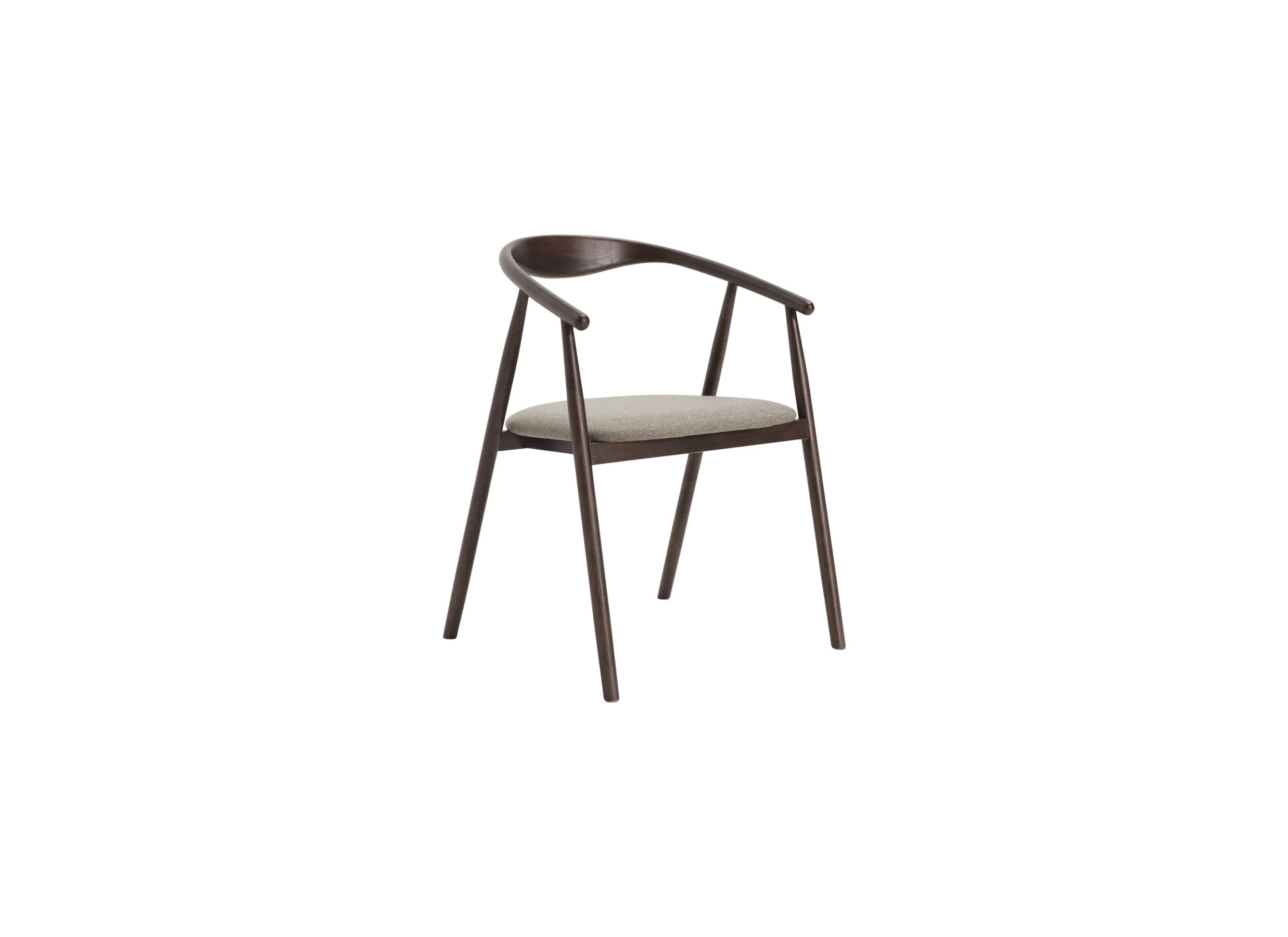 Chaise Baradine bois massif brun gris - Chaise Baradine 56x55x78cm - chêne massif - brun/gris