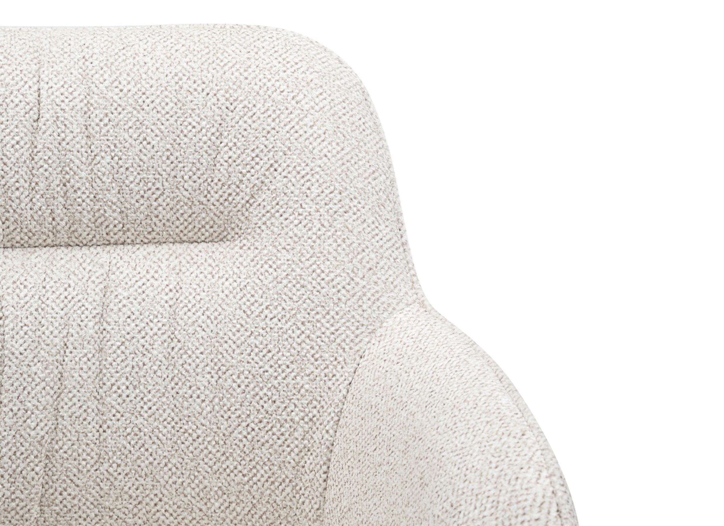 Detail - Chaise coque Tristan 63x62,5x86,5cm - fibre polyester - beige