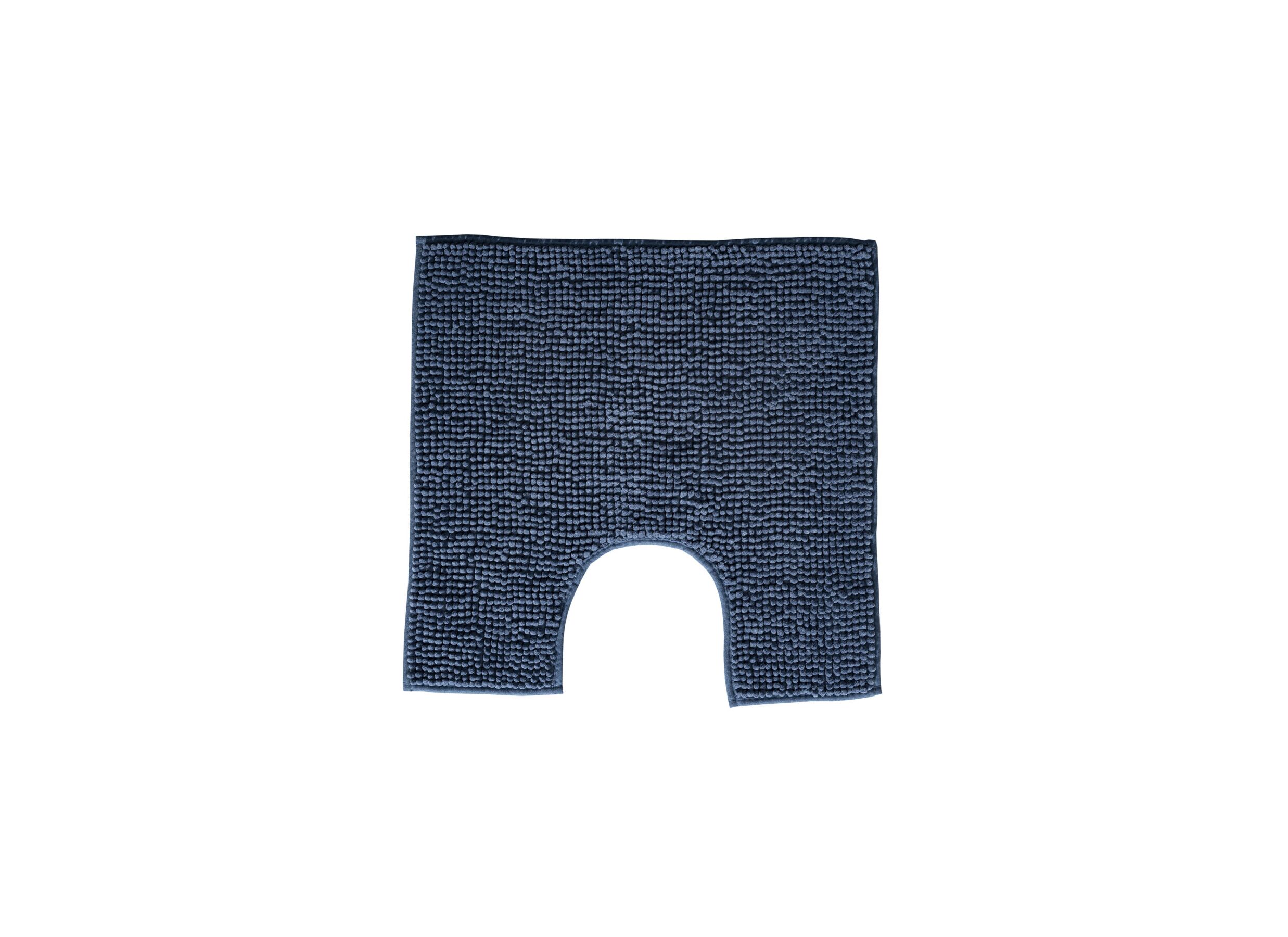 Hoofdfoto - Wc-mat Indiana Shape 50x50cm - chenille - blauw