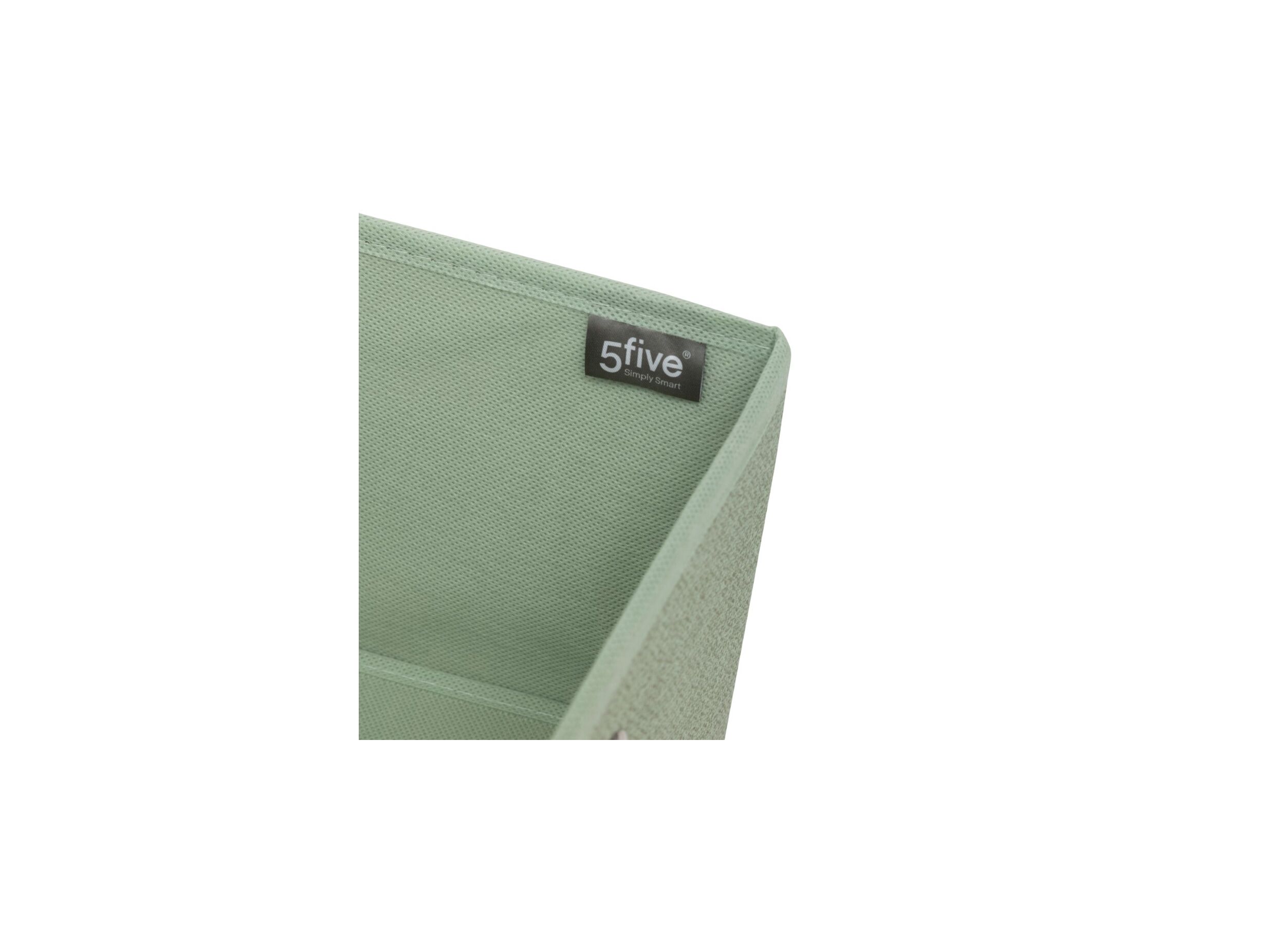 Detail - Boite de rangement 31x15cm - tissu - vert sauge