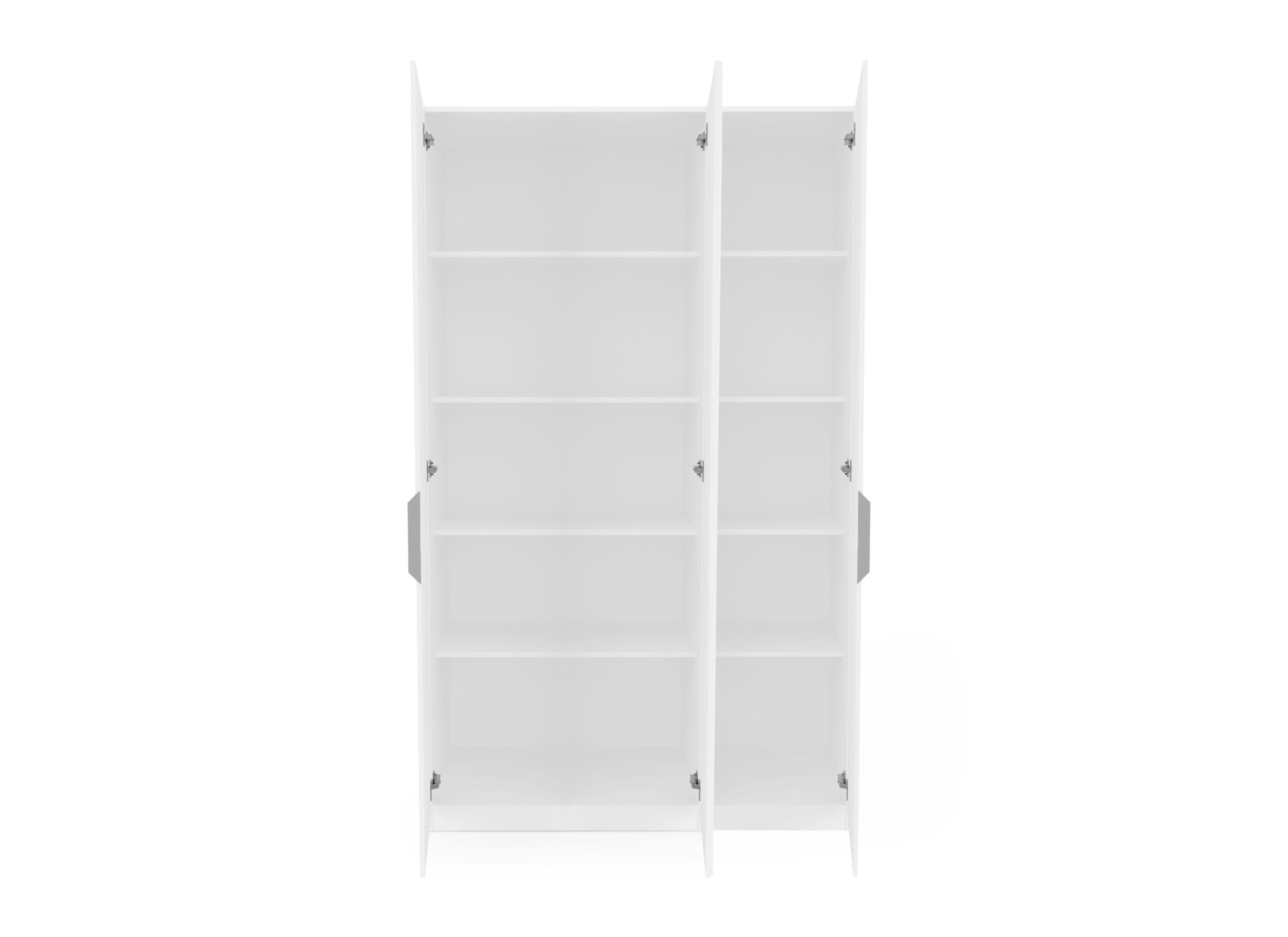 Disposition - Armoire de rangement Ghost 119cm - décor - blanc