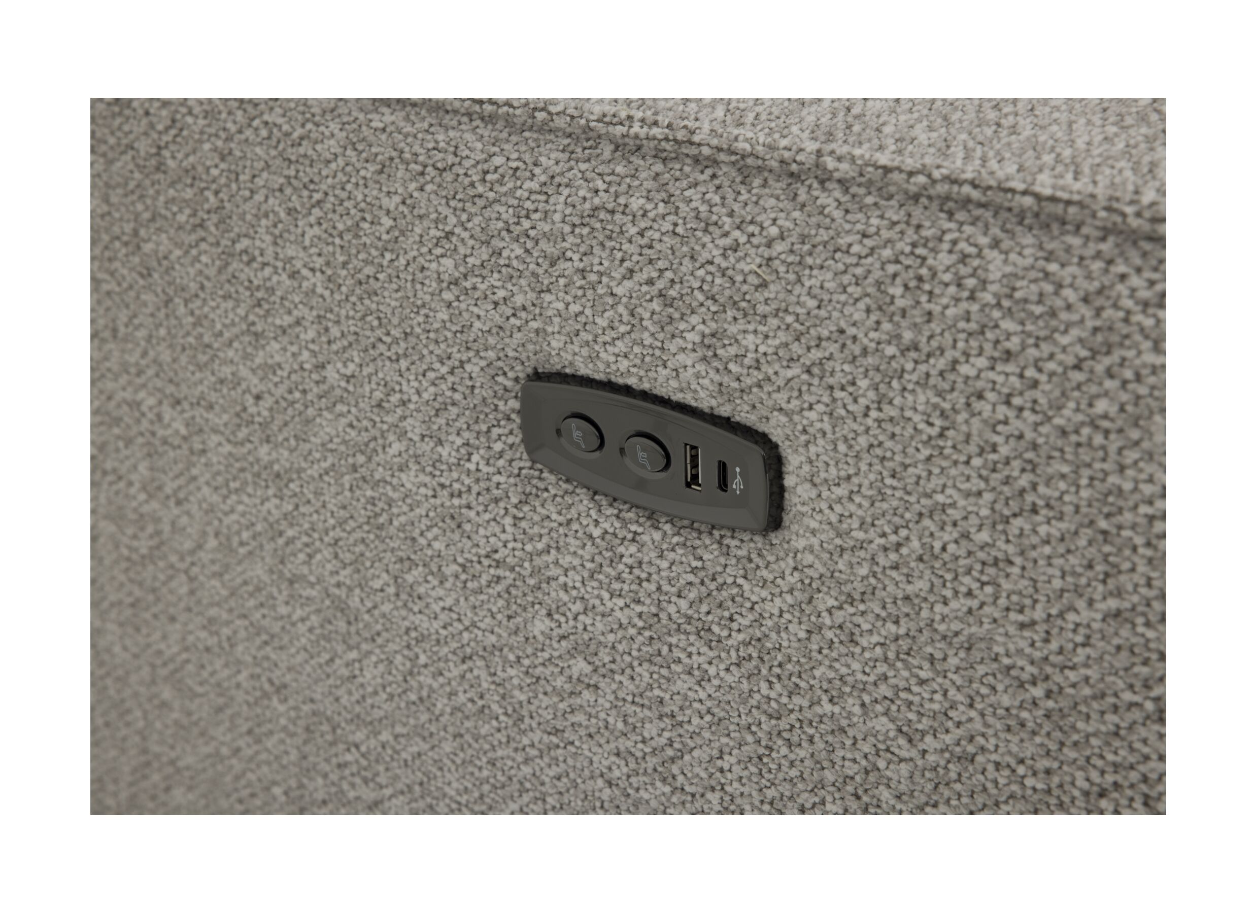 Detailfoto - Zetel Sneak 2,5+2-zit - leder - elephant