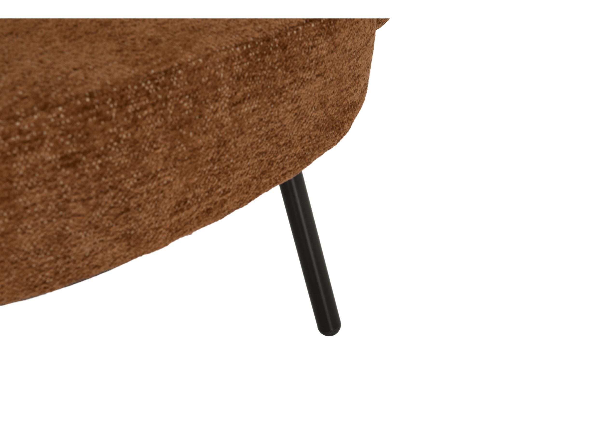 Fauteuil Crush 74x68x74cm - tissu - rouille