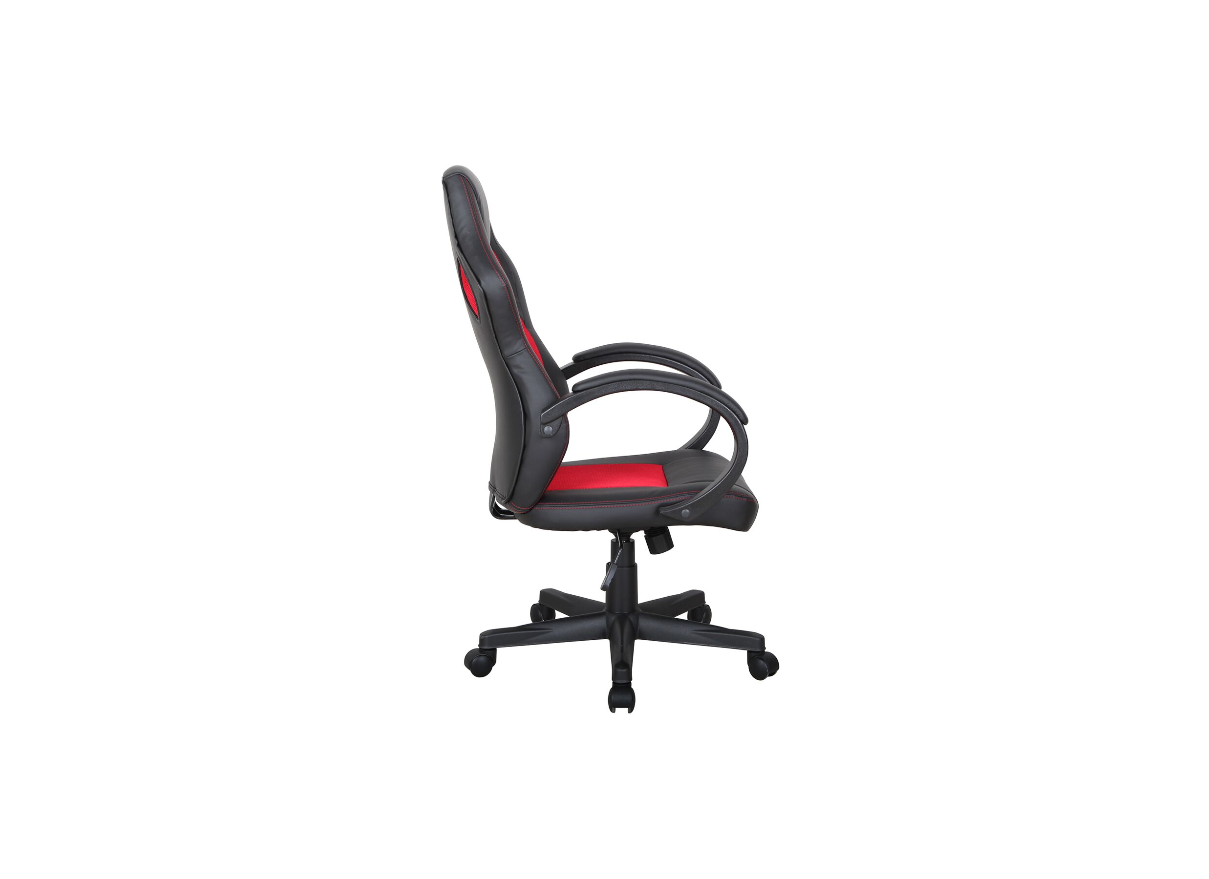 Aperçu - Chaise gamer Compass 59x65x106cm - similicuir - noir & rouge
