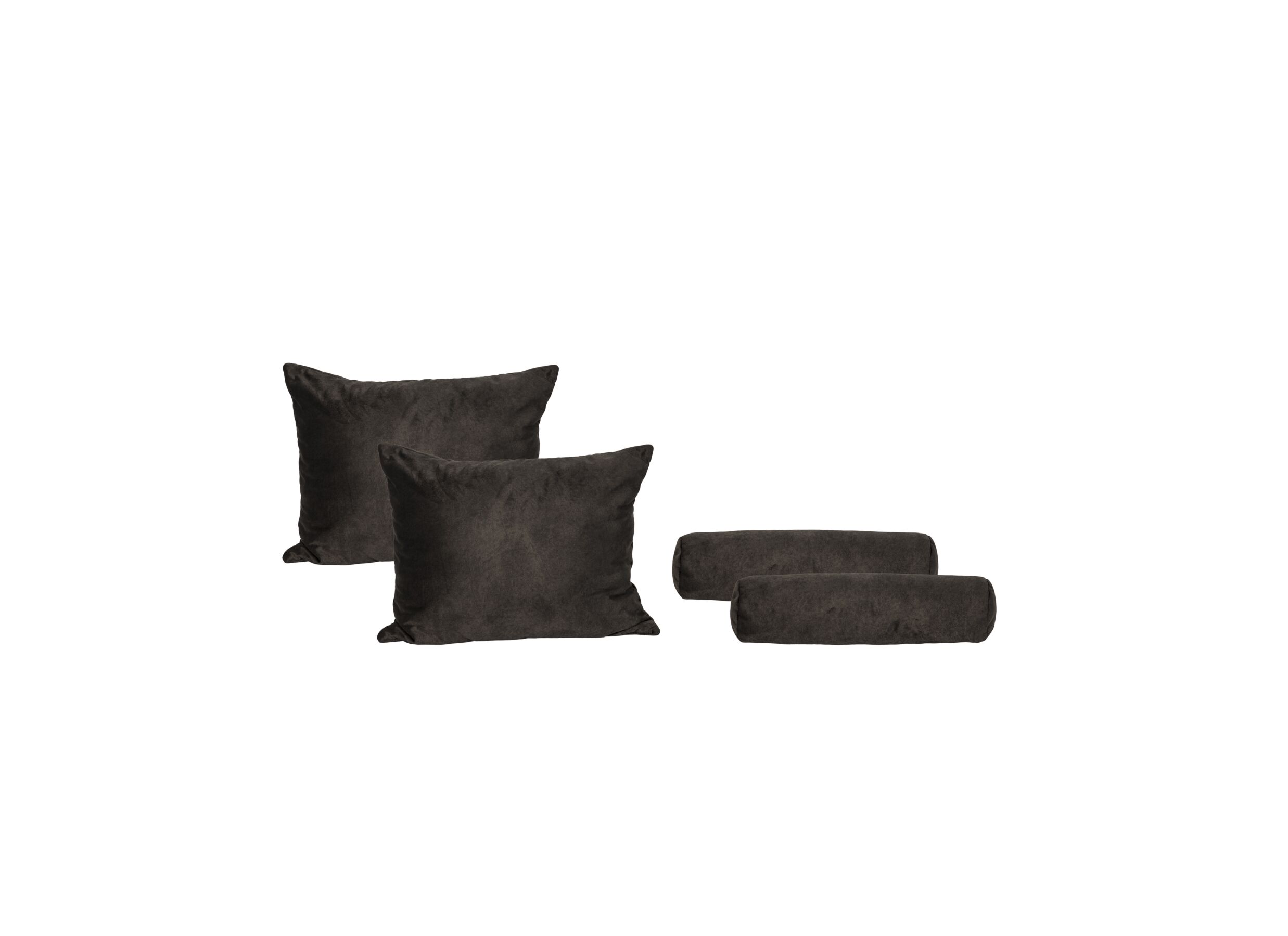 Hoofdfoto - Sierkussens Valetta 78x48cm/60x15cm - stof - espresso set van 4