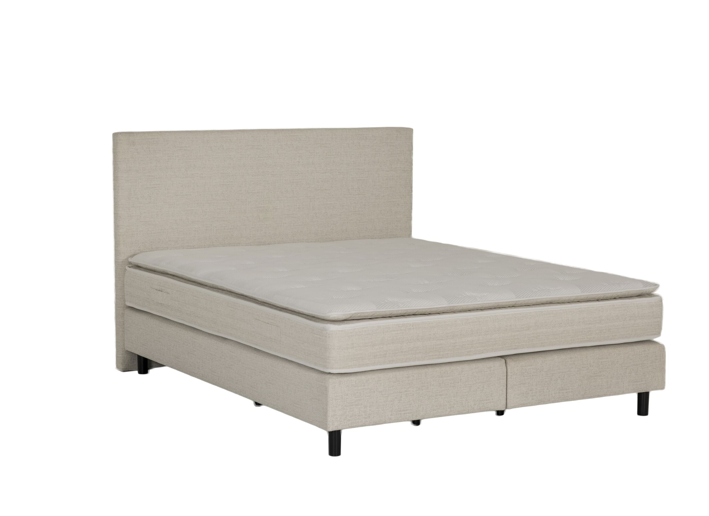 Boxspring Kingstyle 180x200cm - stof - beige met opbergruimte - Boxspring Kingstyle 180x200cm - stof - beige met opbergruimte