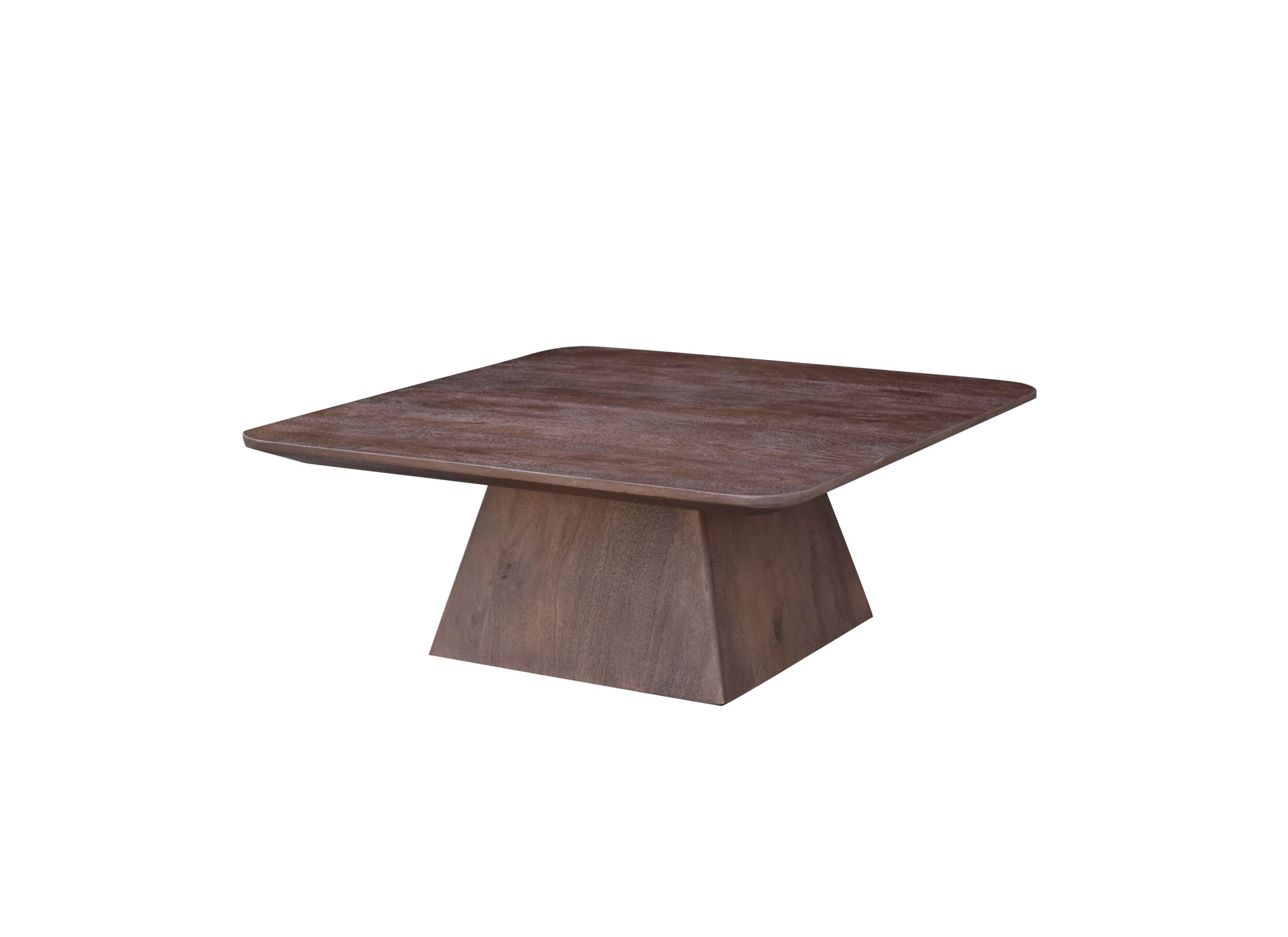 Table basse Monsoon manguier carré - Table basse Monsoon 80x80cm - mangue massif - brun