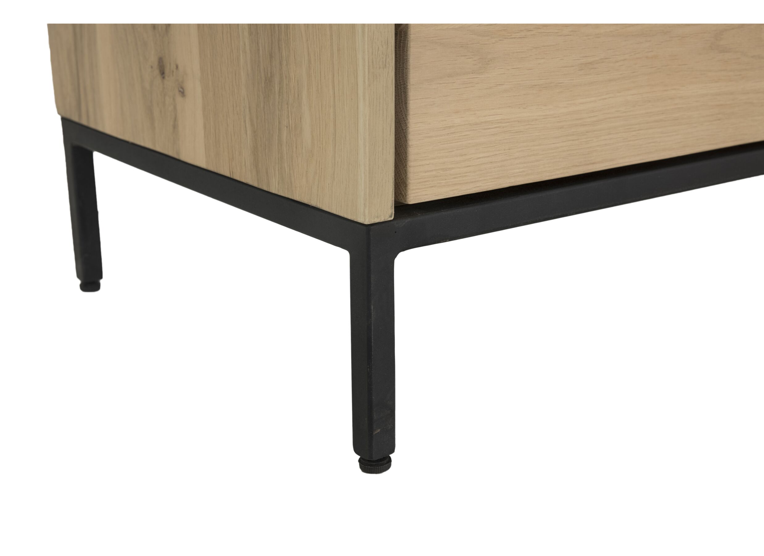 Armoire Nomade 120x45x200cm - chêne massif & placage & décor - naturel